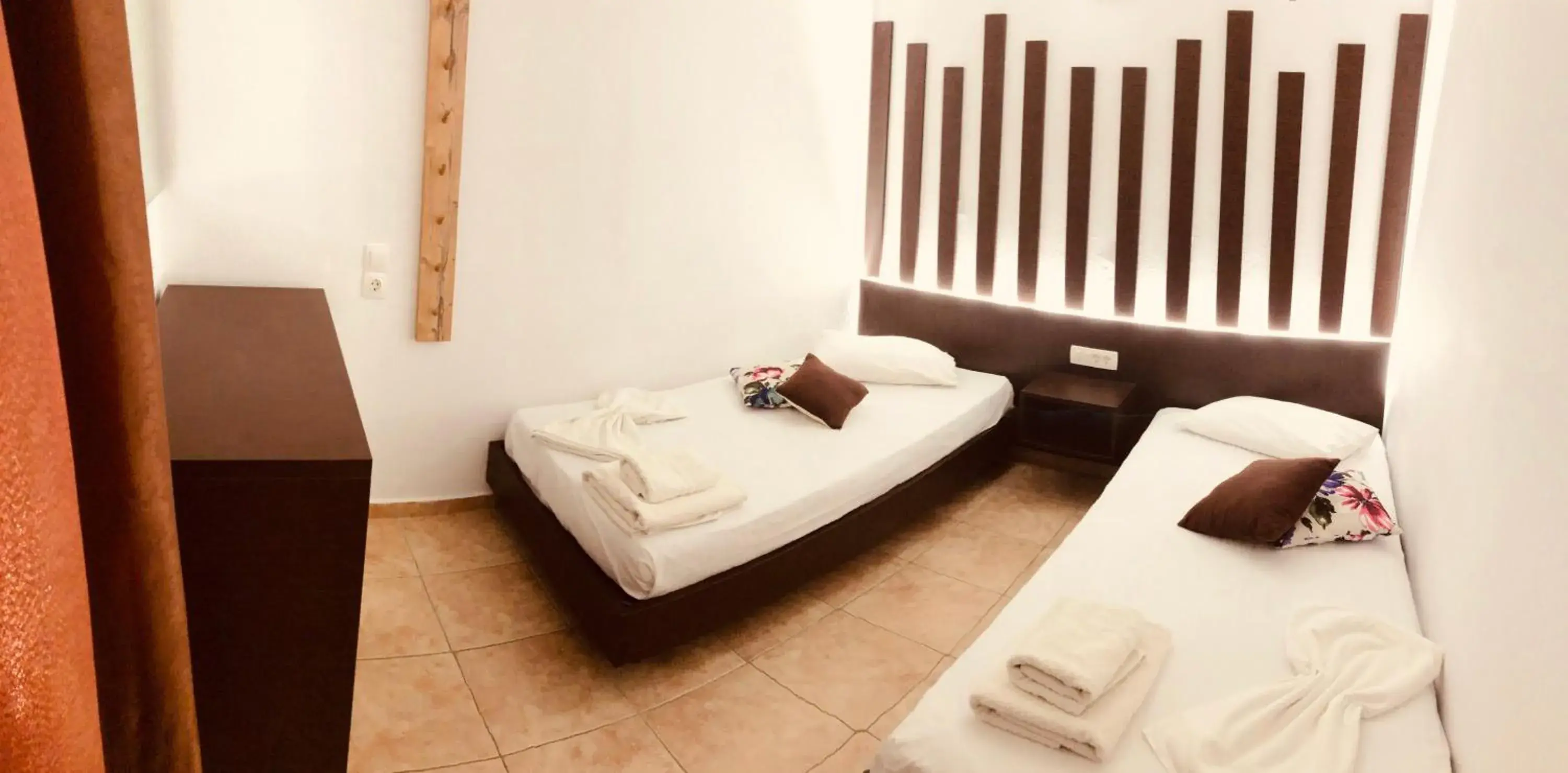 Bed in Villa Livadaros Bed in Villa Livadaros