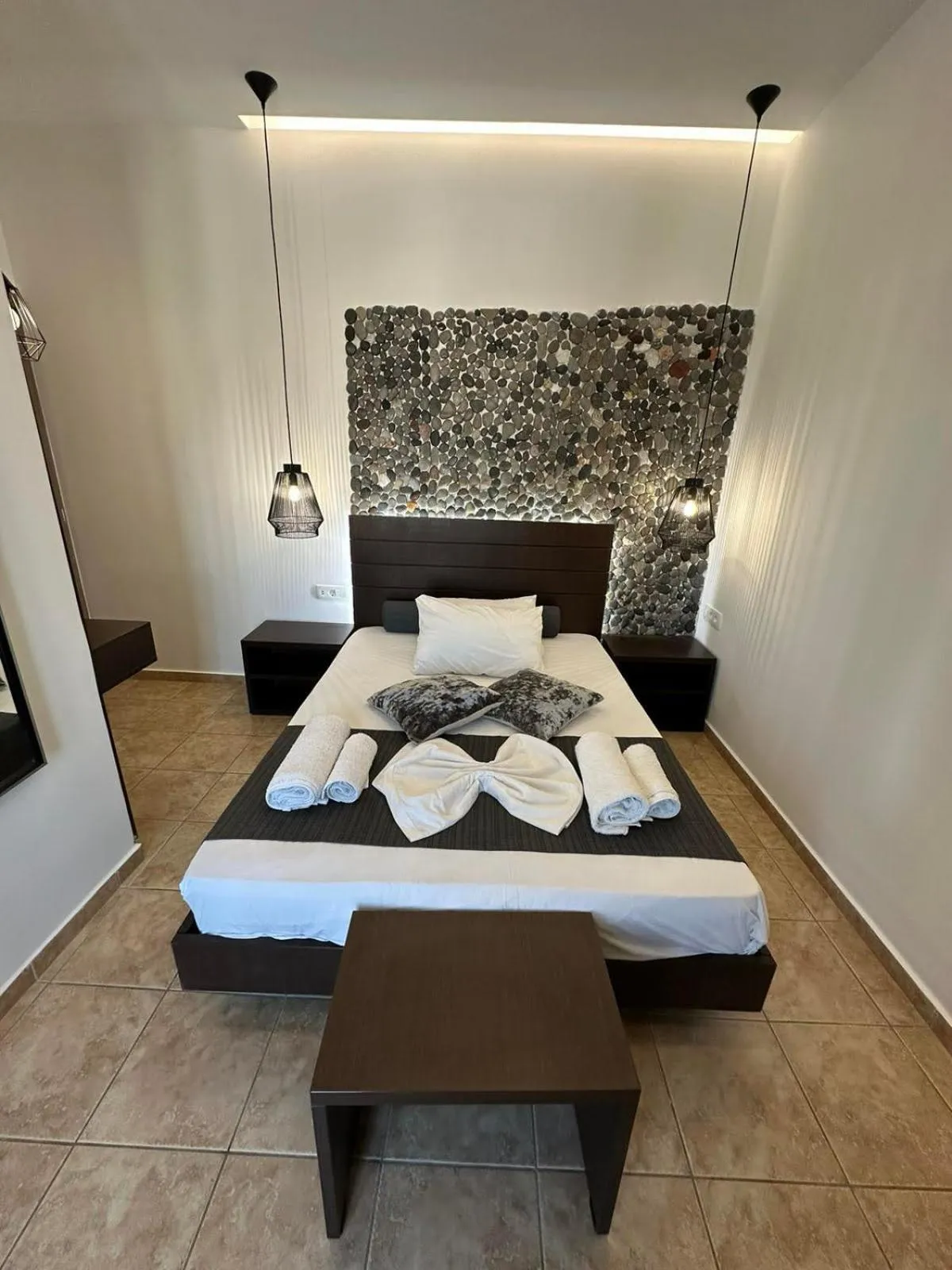 Bed in Villa Livadaros