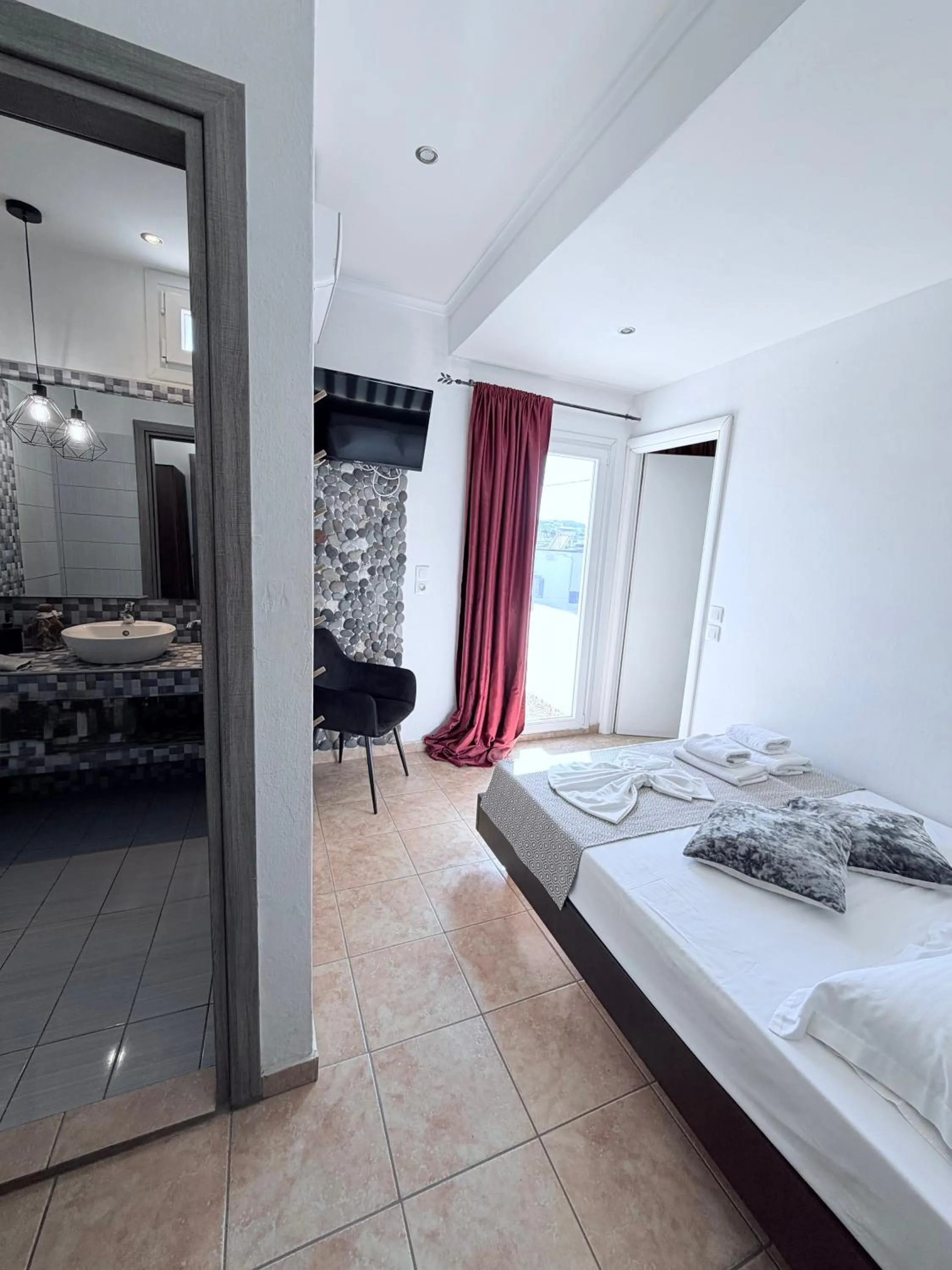 Bed in Villa Livadaros