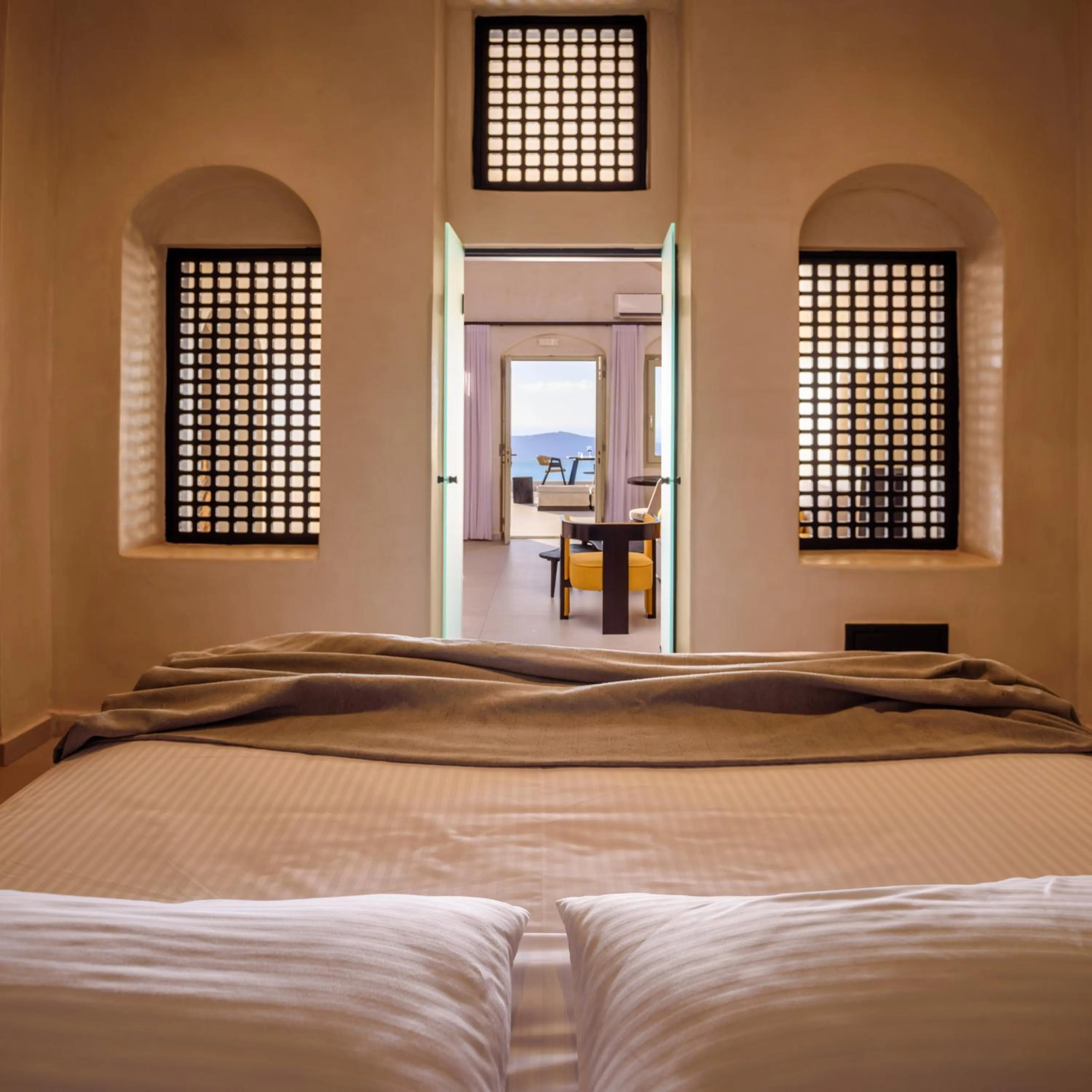 Bed in Andromeda Villas & Spa Resort