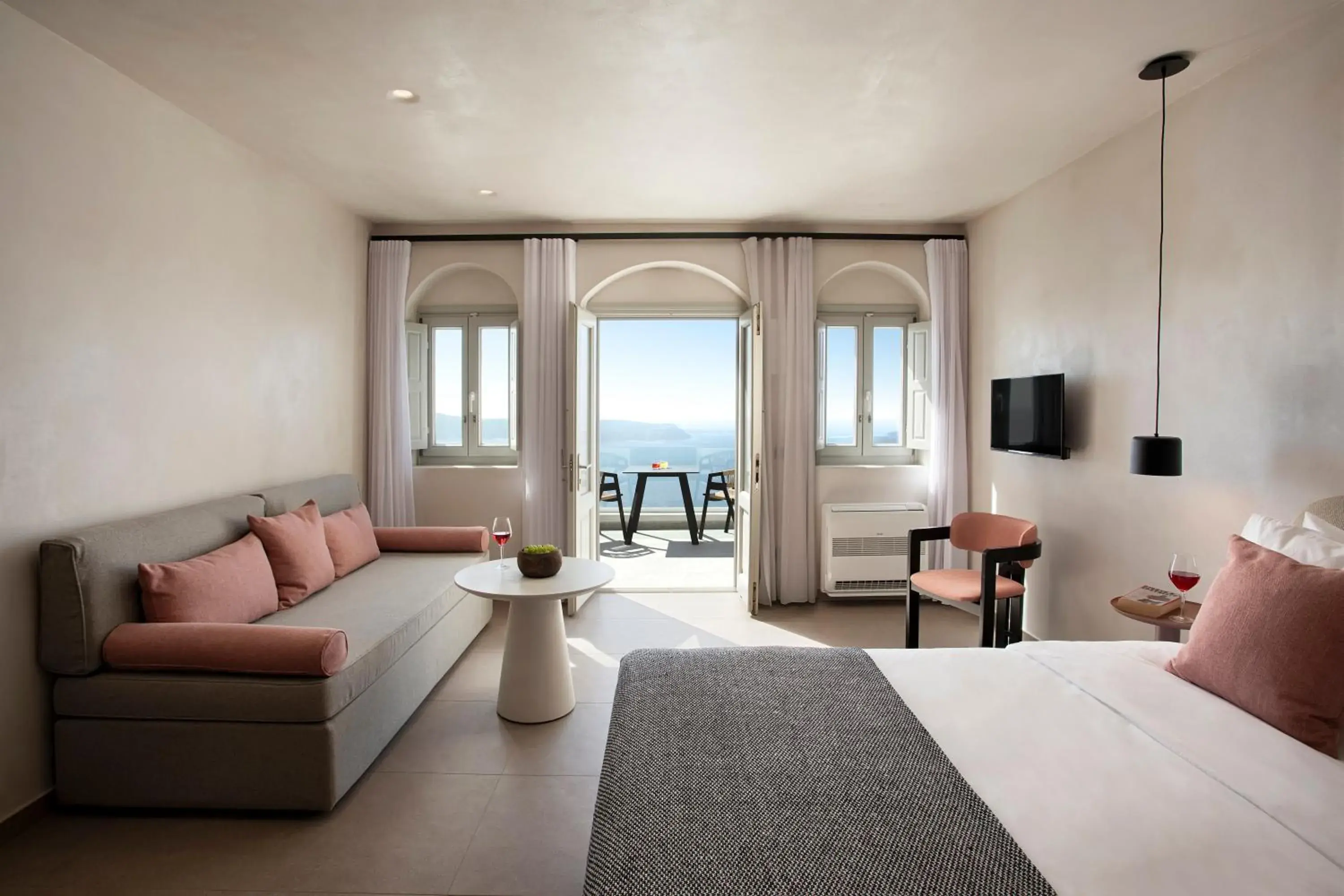 Bed in Andromeda Villas & Spa Resort Bed in Andromeda Villas & Spa Resort