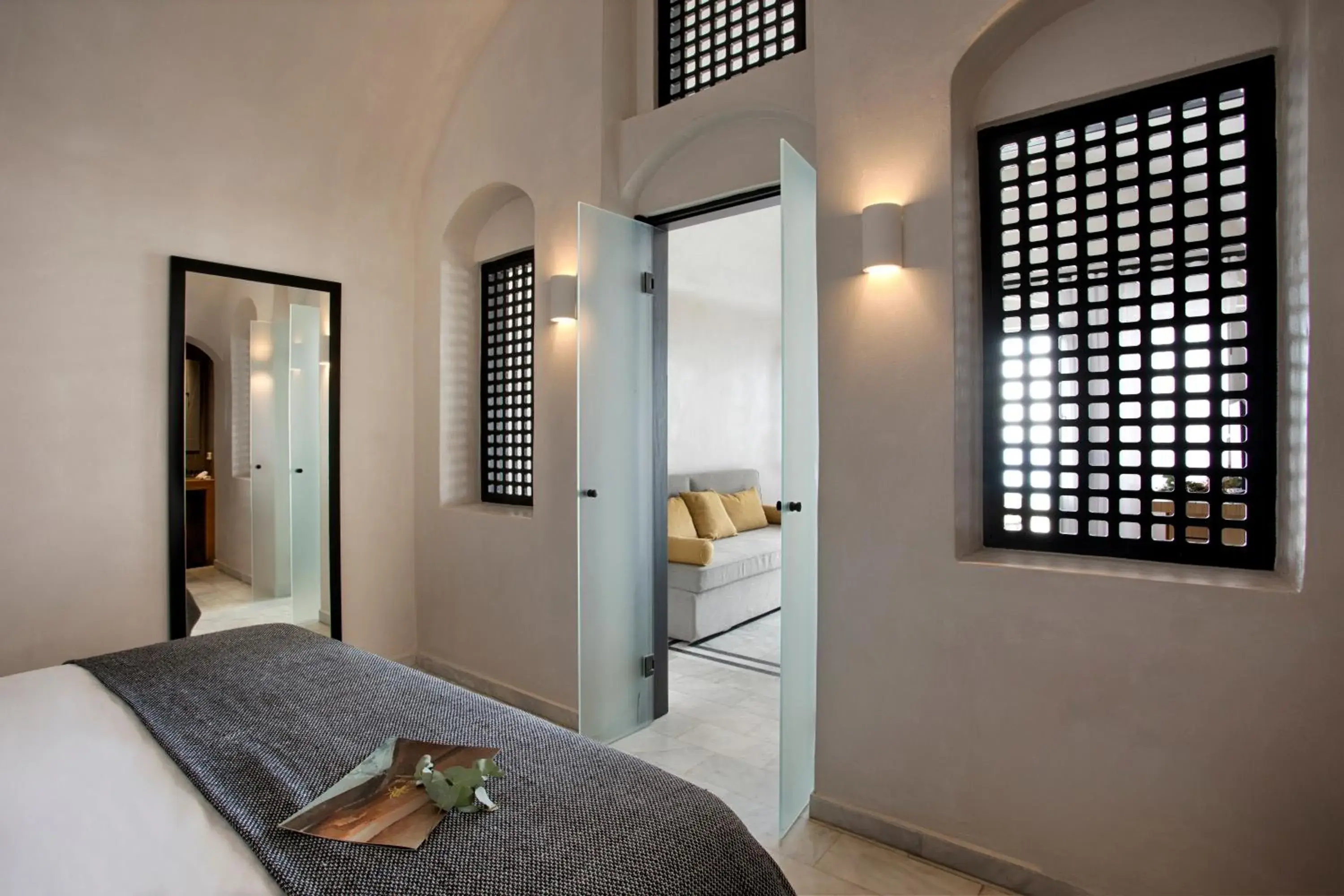 Bed in Andromeda Villas & Spa Resort Bed in Andromeda Villas & Spa Resort