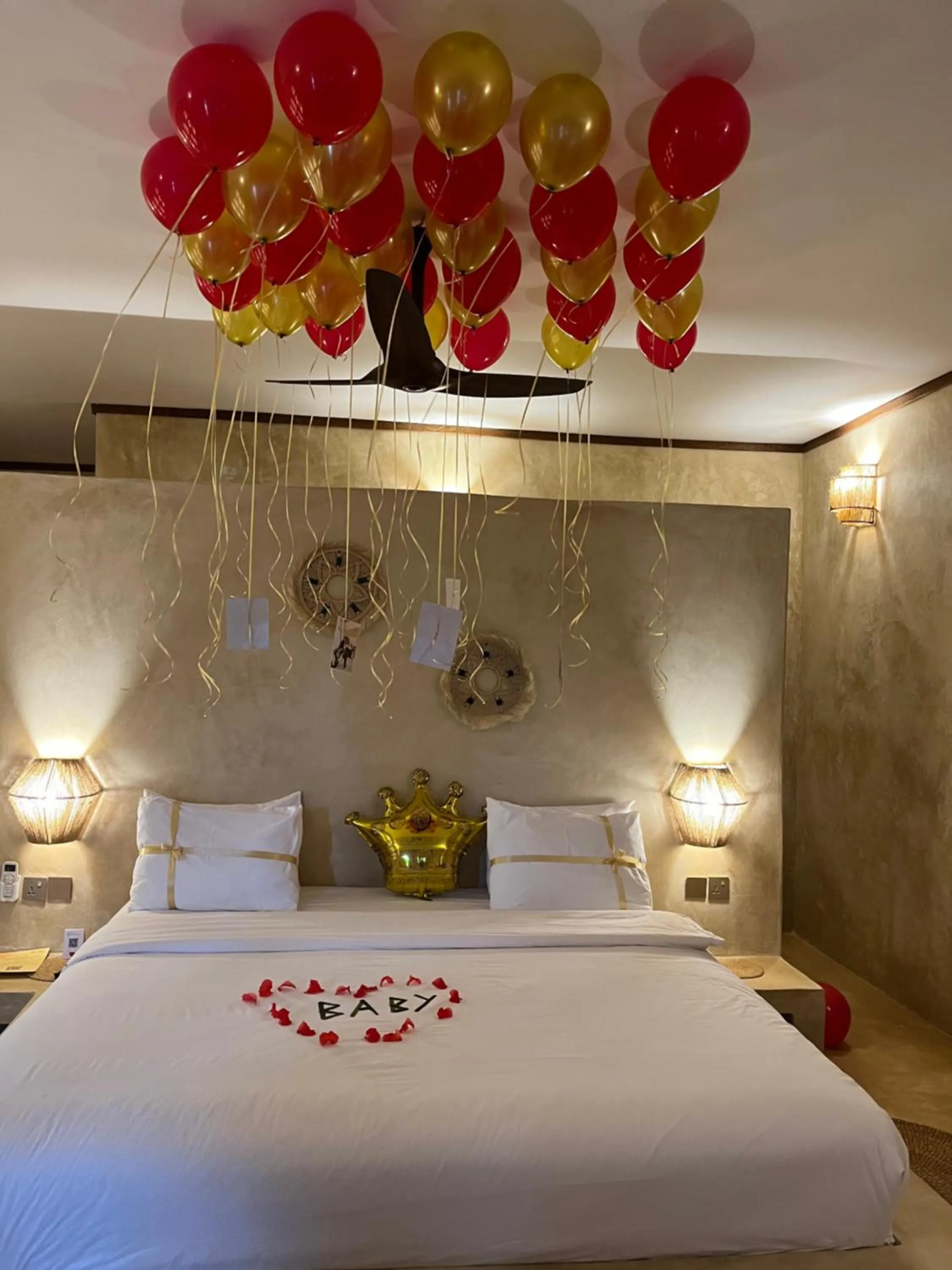 Bed in Safaya Luxury Villas - Adults only