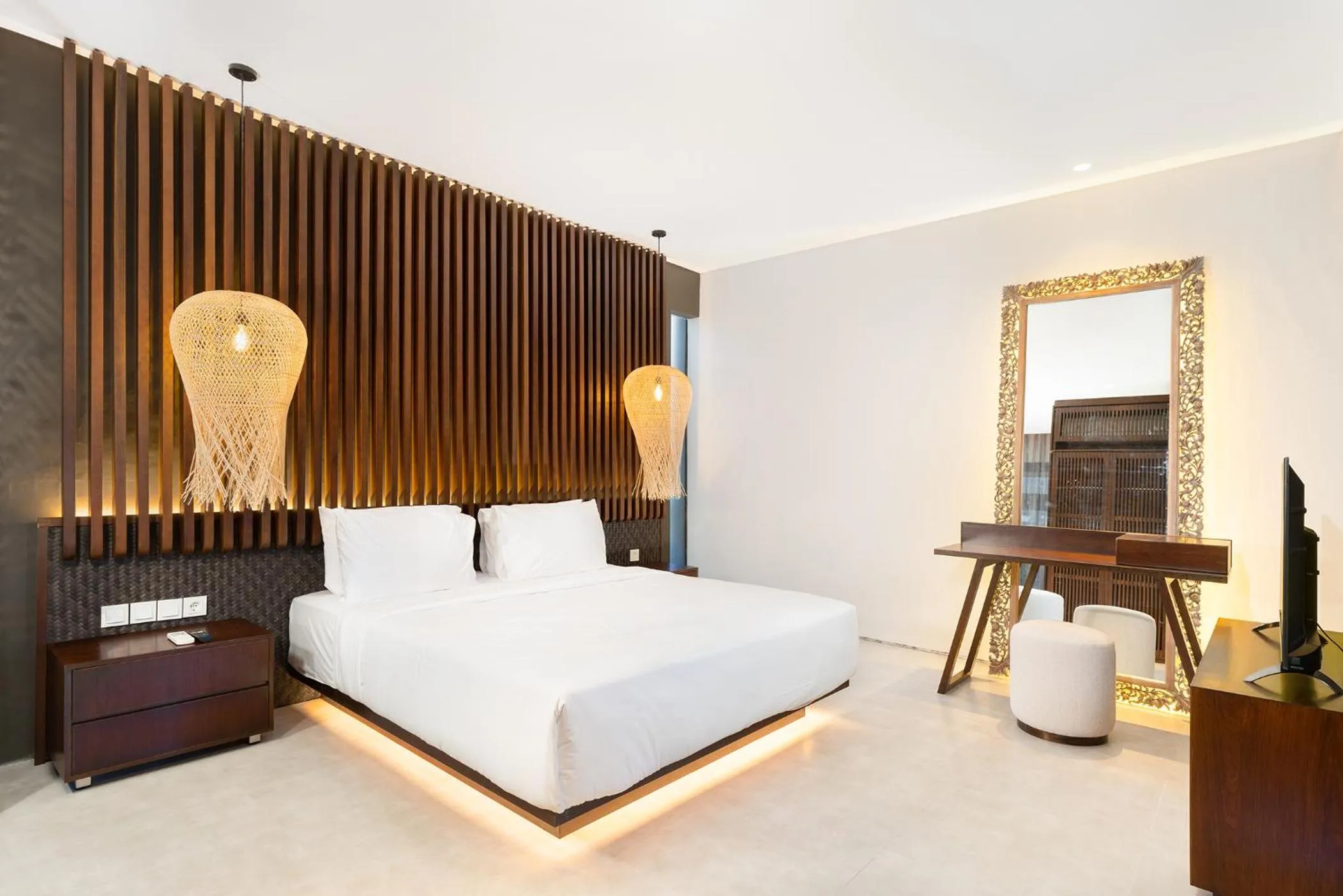 Bed in The Ning Resort Ubud