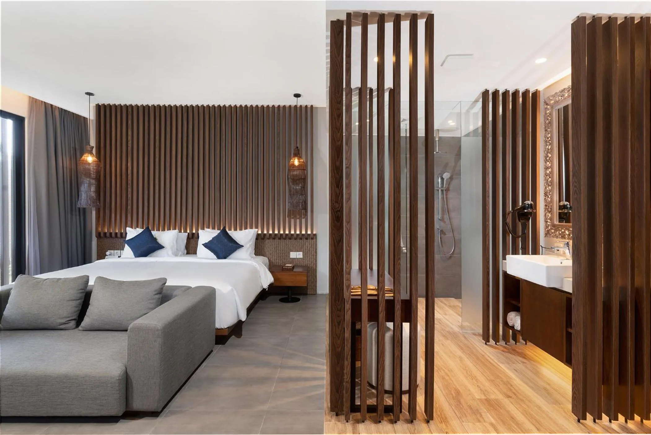 Living room, Bed in The Ning Resort Ubud