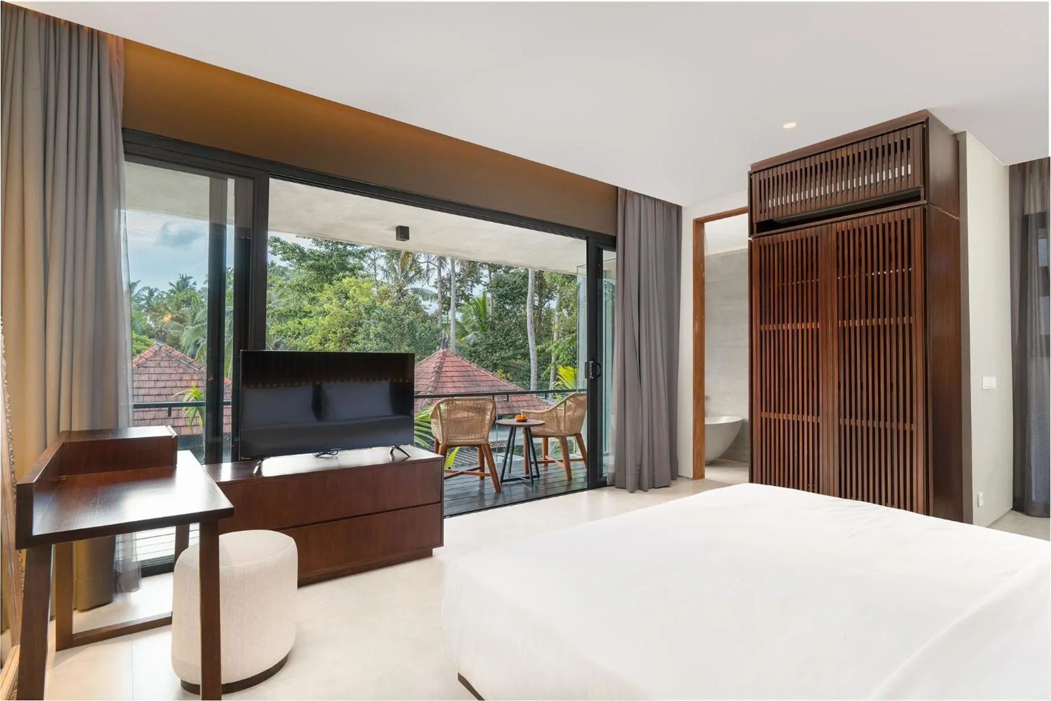 Balcony/Terrace, Bed in The Ning Resort Ubud