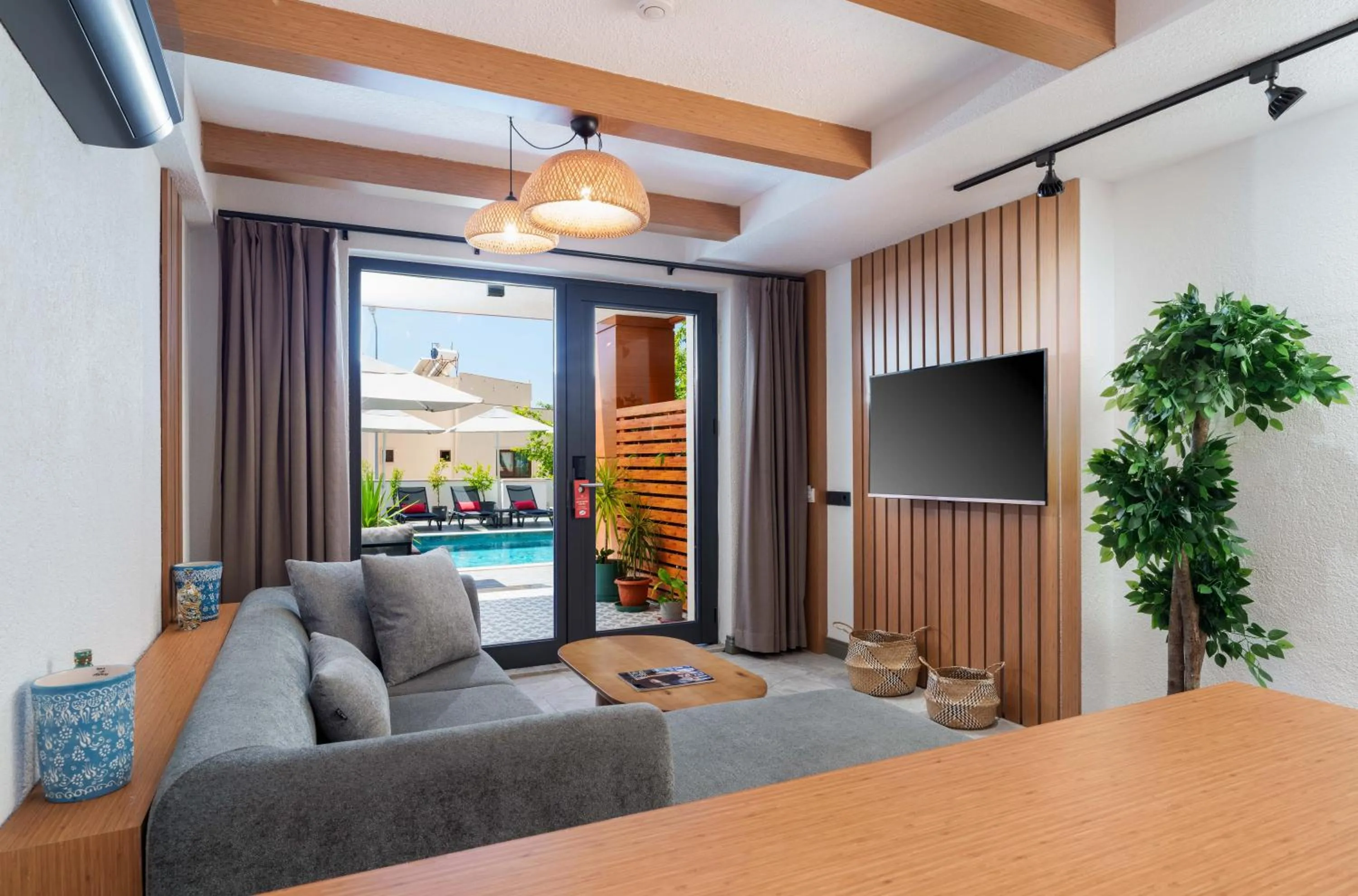 Living room in Lupia Suites