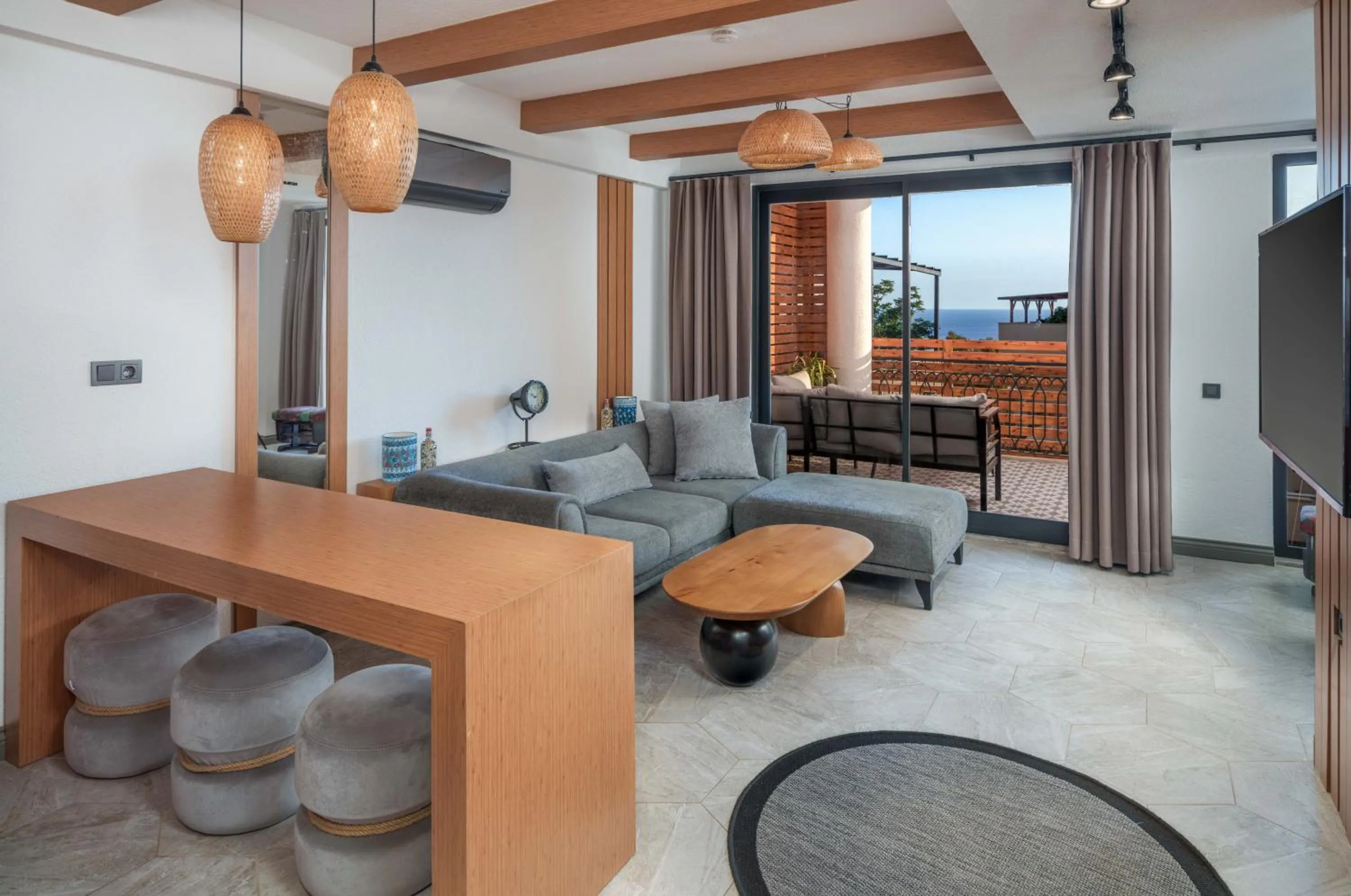 Living room in Lupia Suites