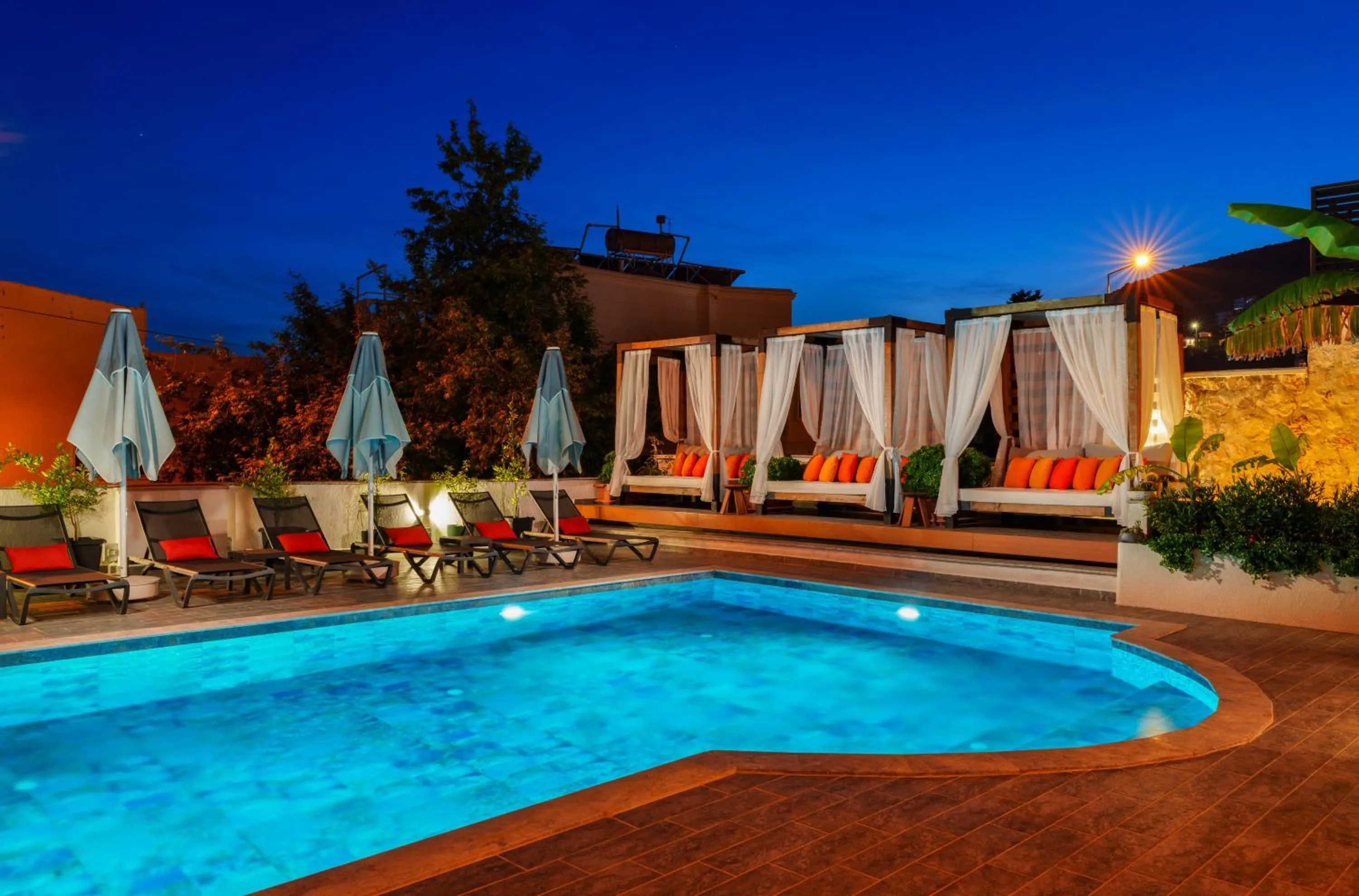 Pool view in Lupia Suites