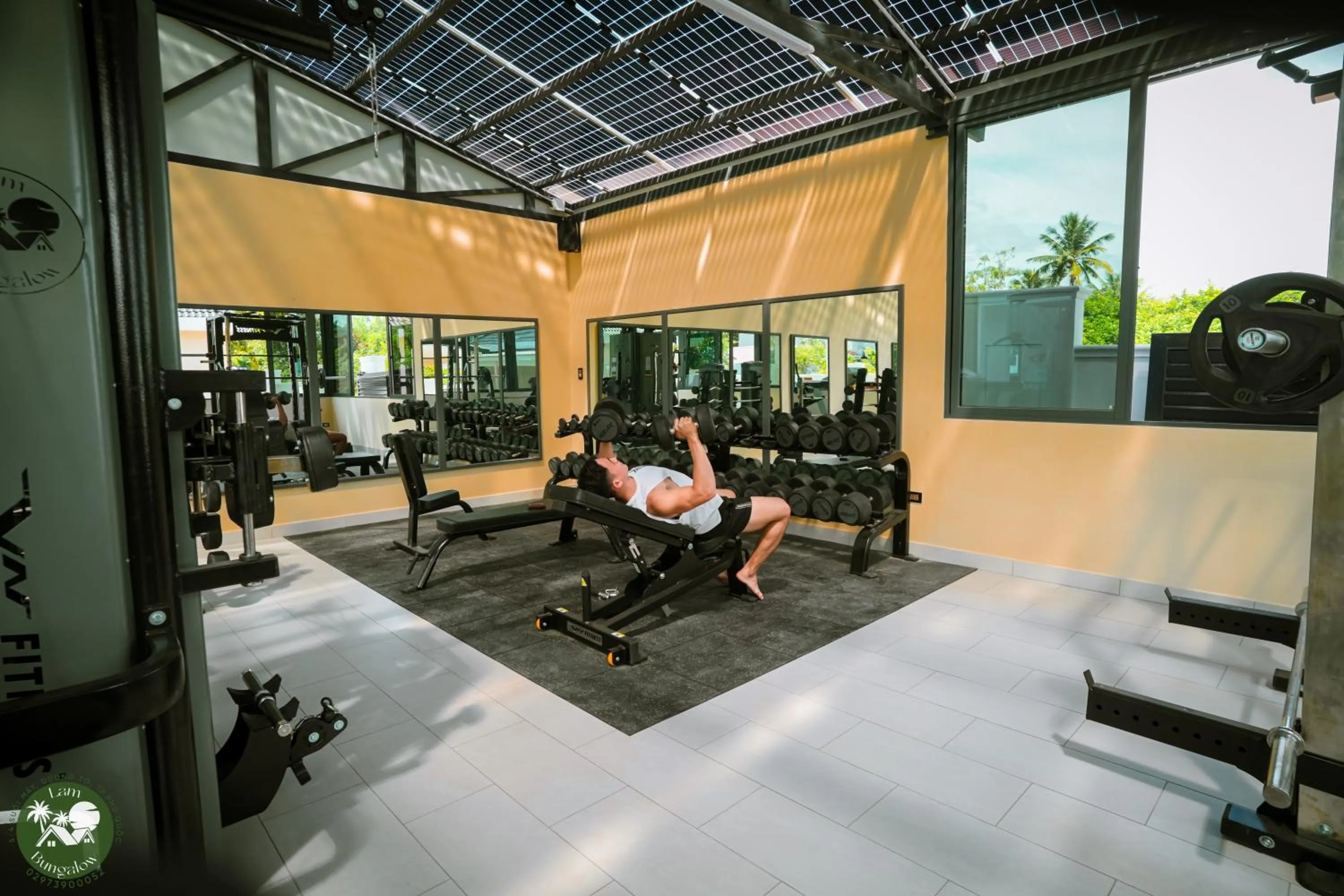 Fitness centre/facilities in LAM BUNGALOW Resort & Spa