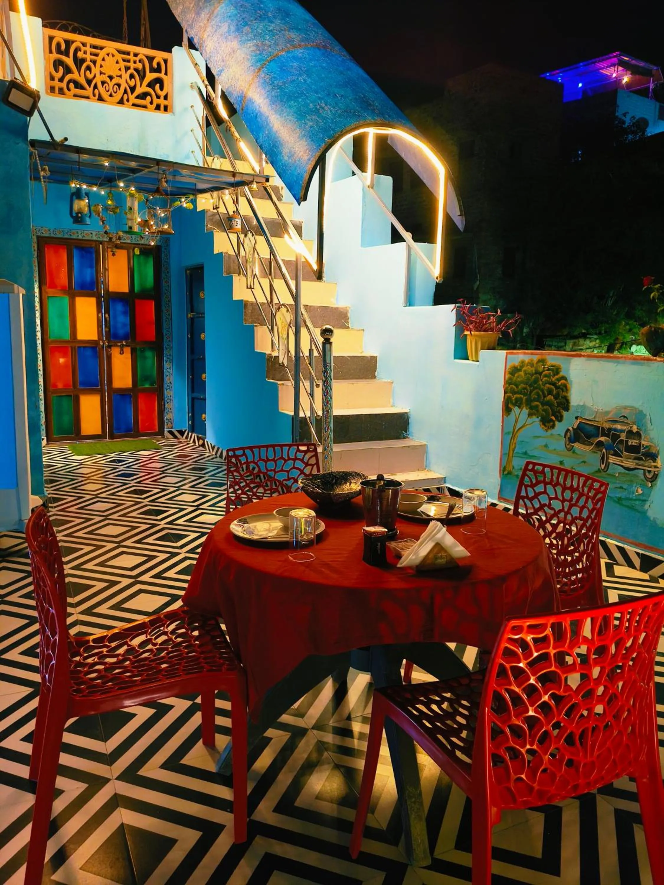 Seating area in The Mehran way Homestay