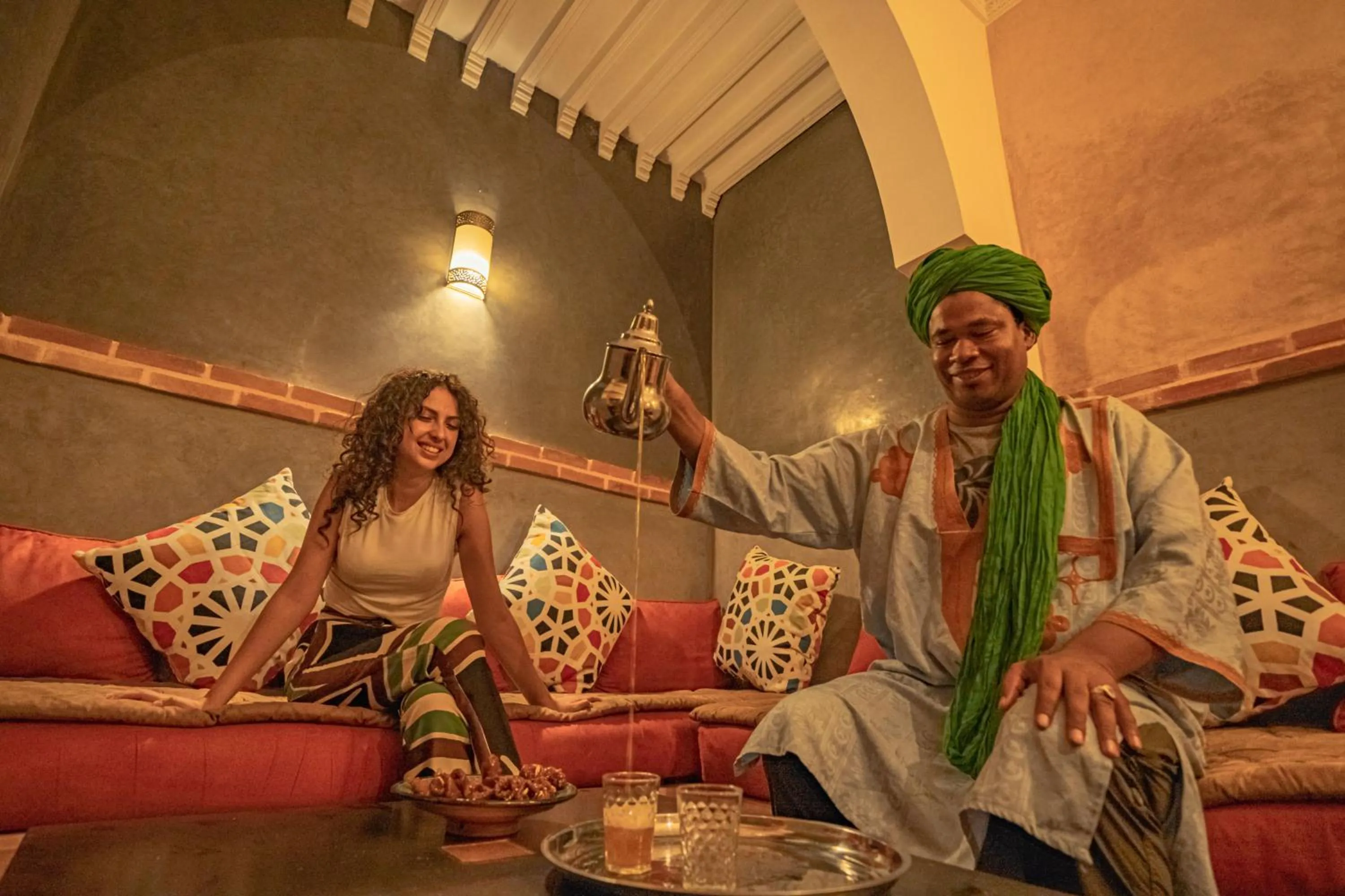 Living room in Riad Azawan