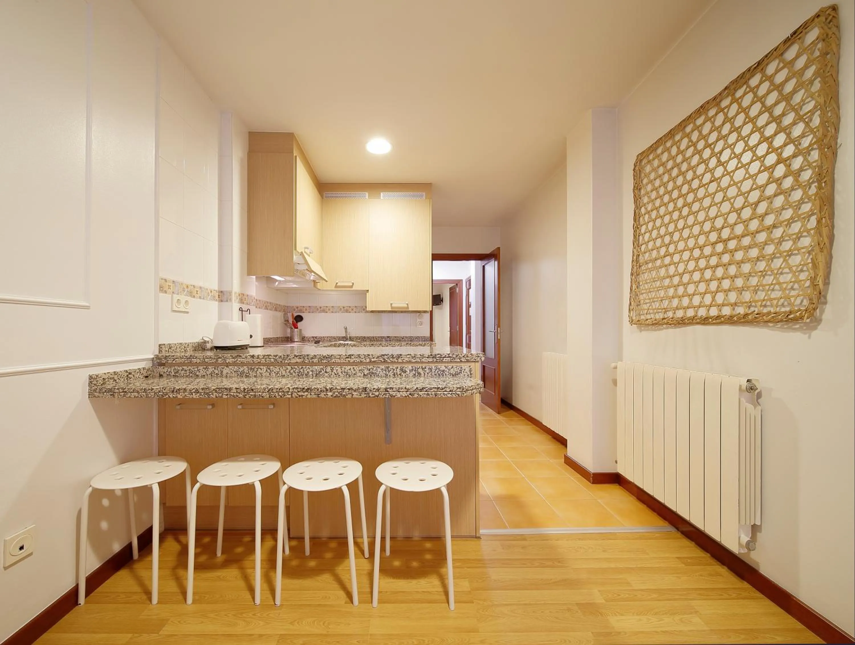 Kitchen or kitchenette in Apartamentos Urban Blue, Blue Hotels