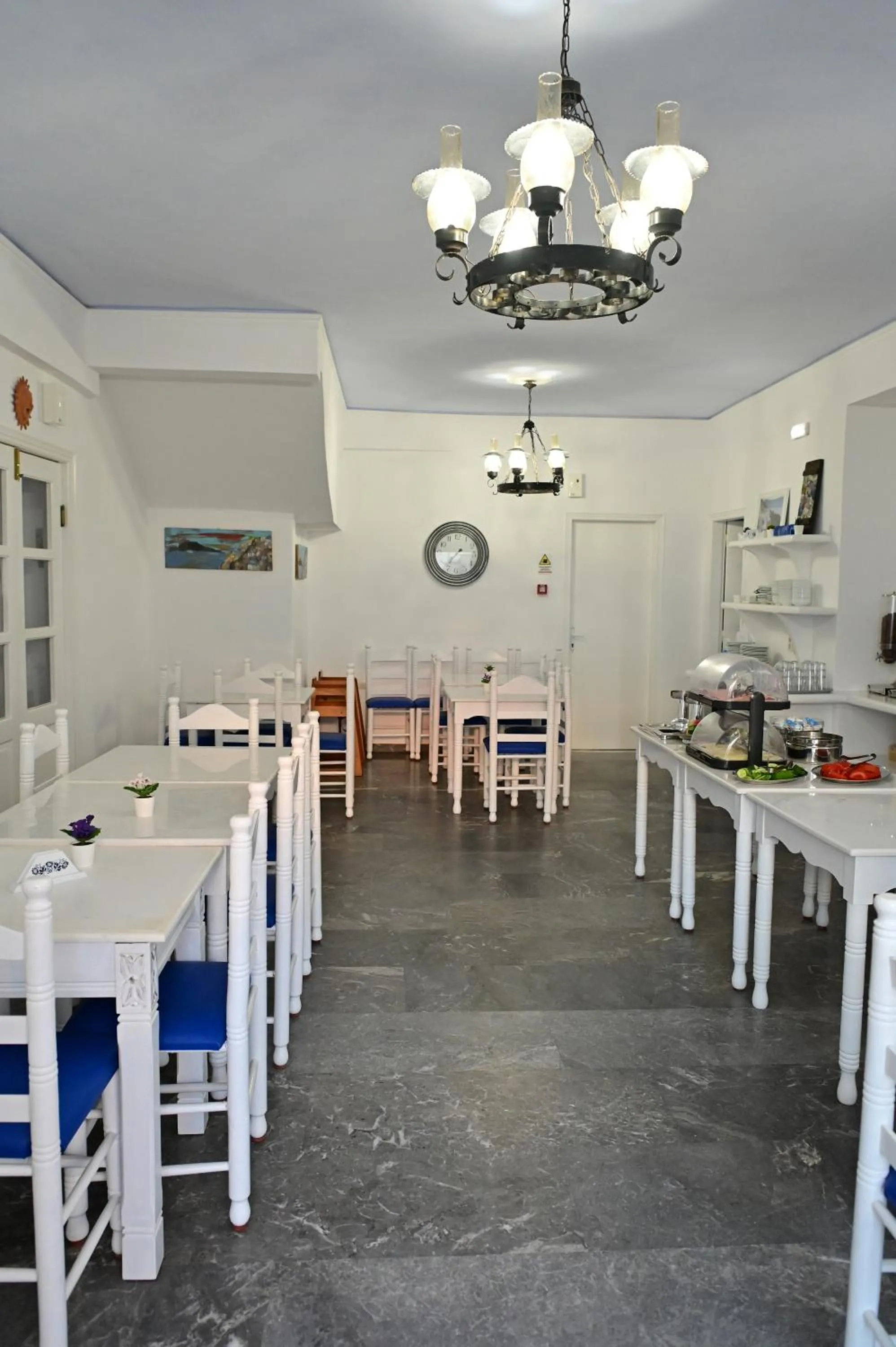 Dining area in Cyclades Hotel
