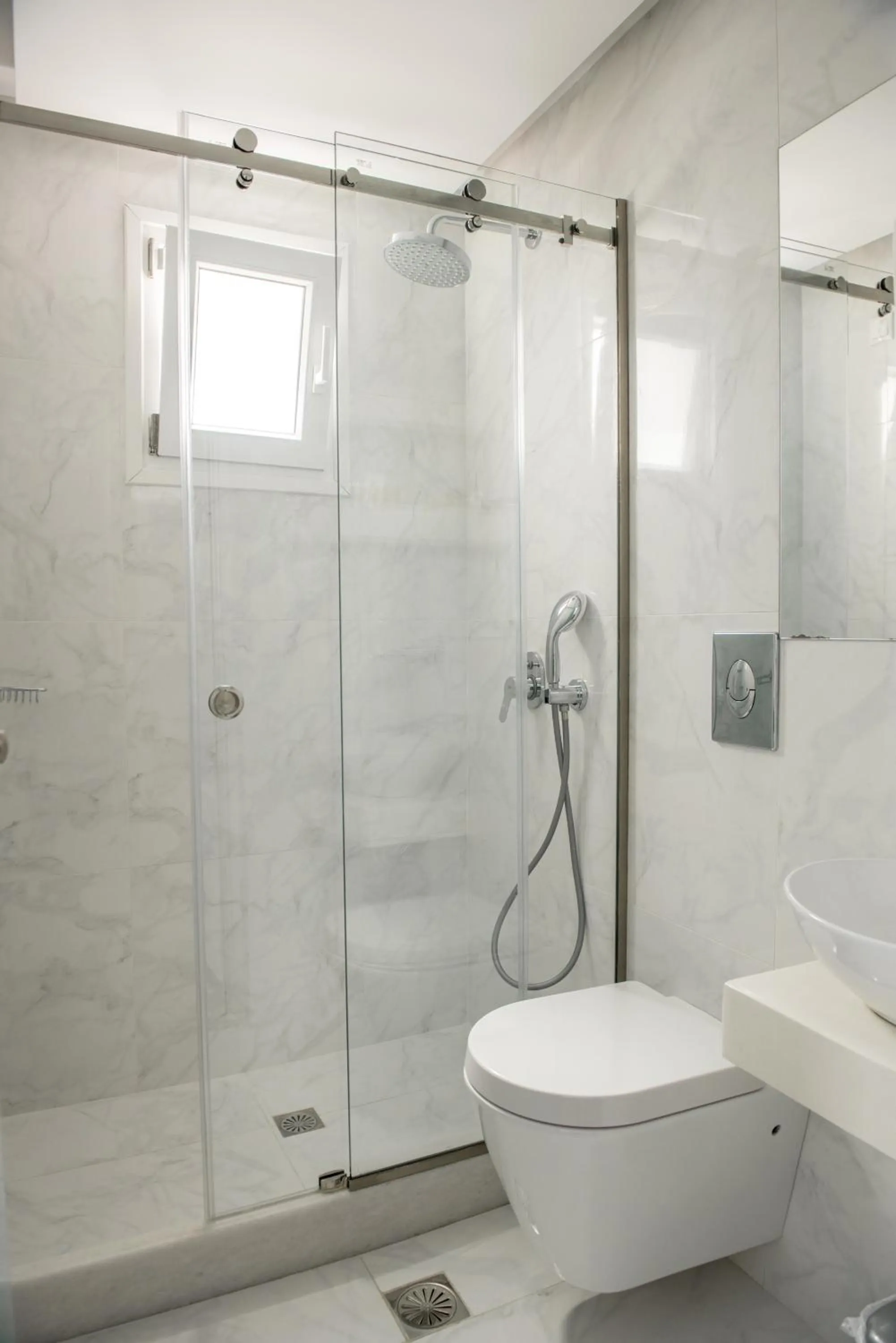 Shower in Cyclades Hotel