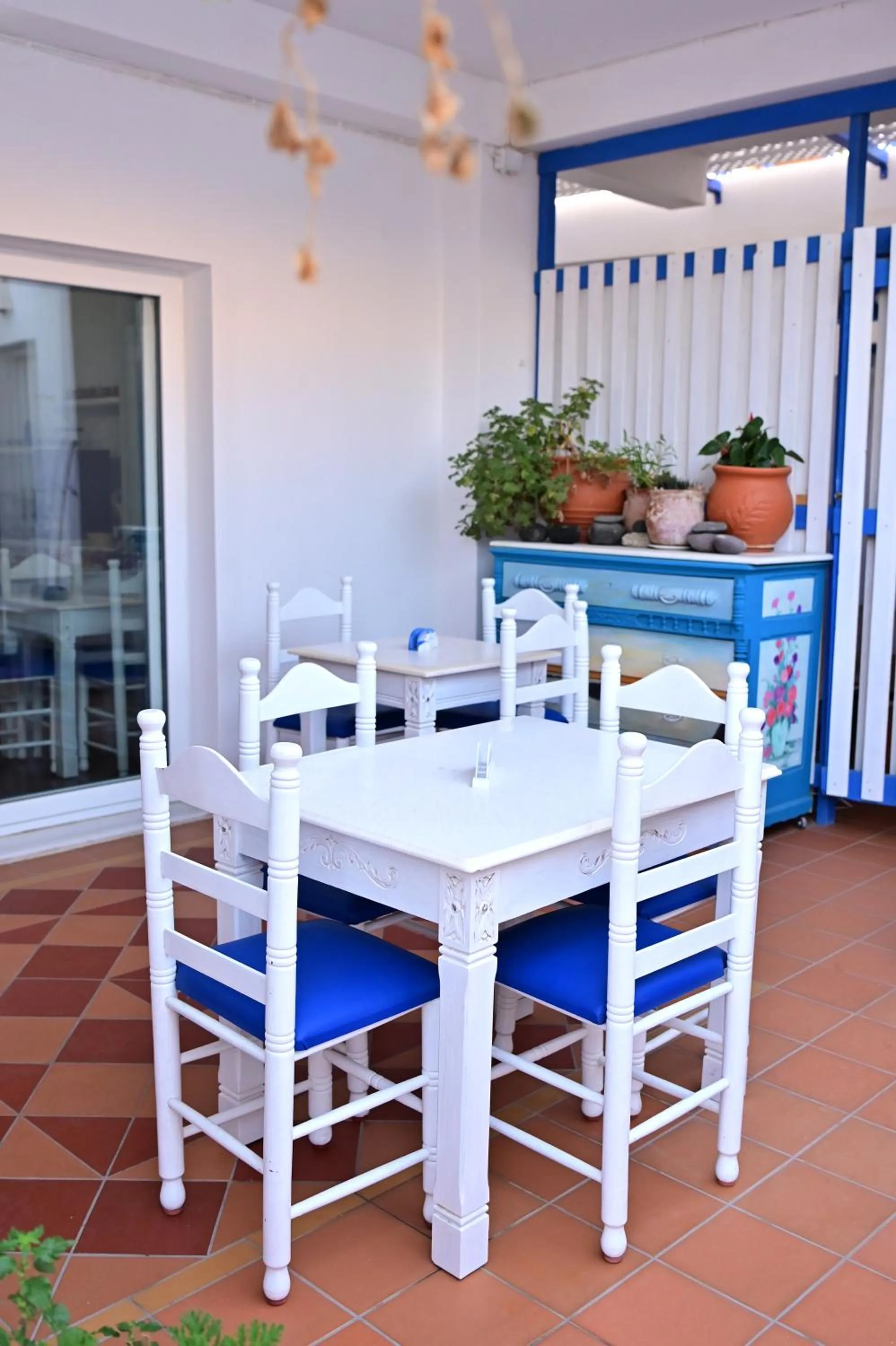 Dining area in Cyclades Hotel