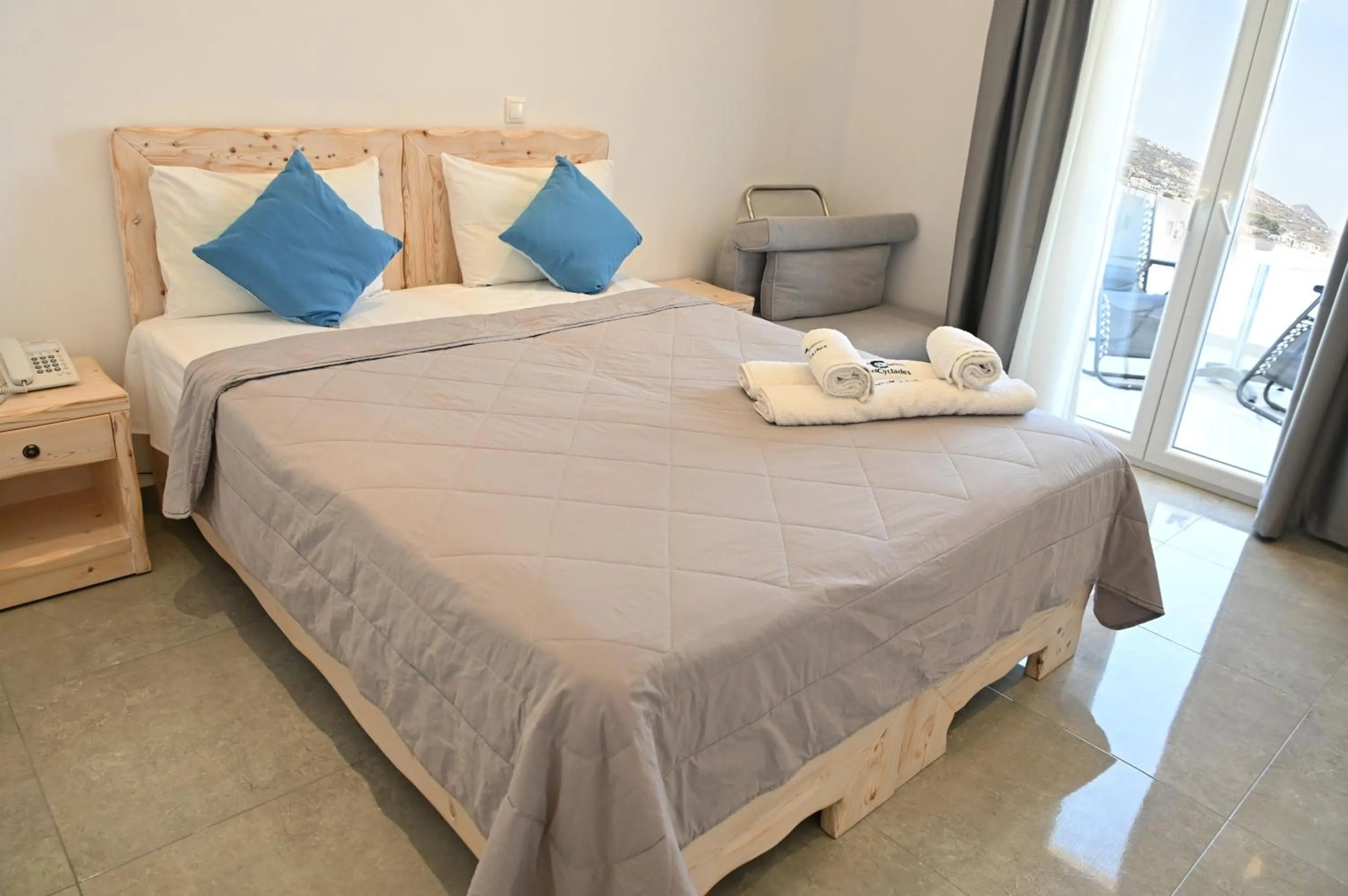 Bedroom in Cyclades Hotel