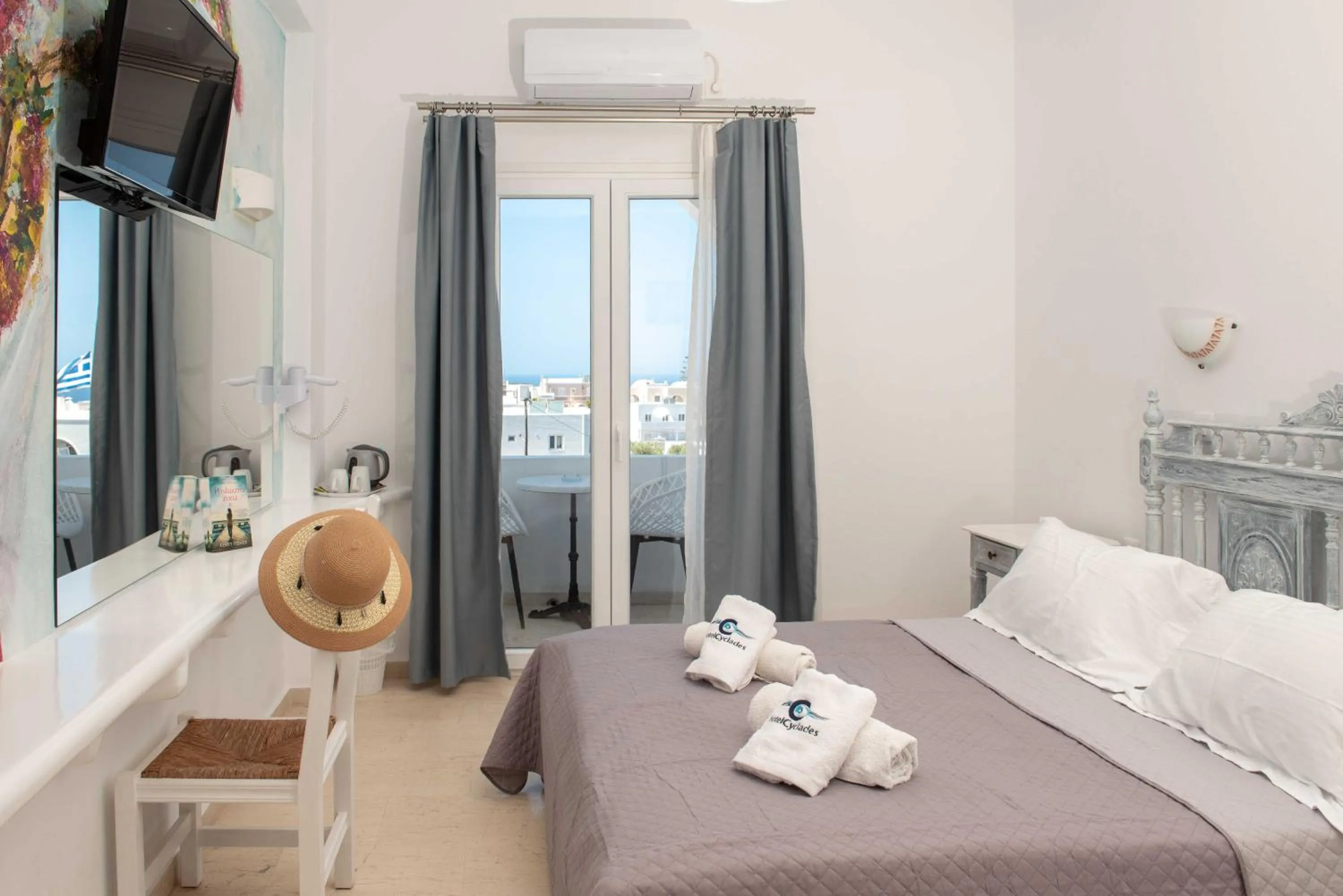 Bedroom in Cyclades Hotel