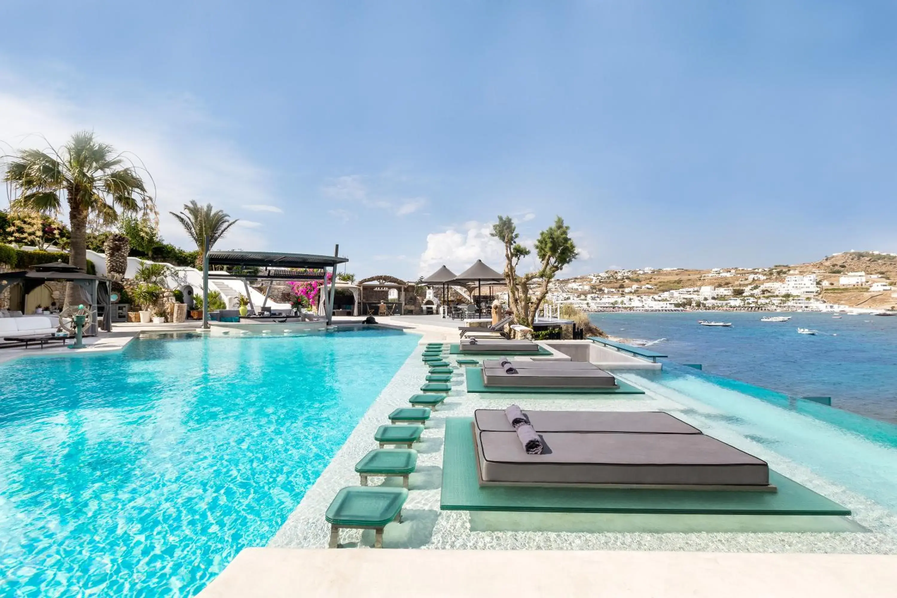 Pool view in Kivotos Mykonos - Preferred Hotels & Resorts Pool view in Kivotos Mykonos - Preferred Hotels & Resorts