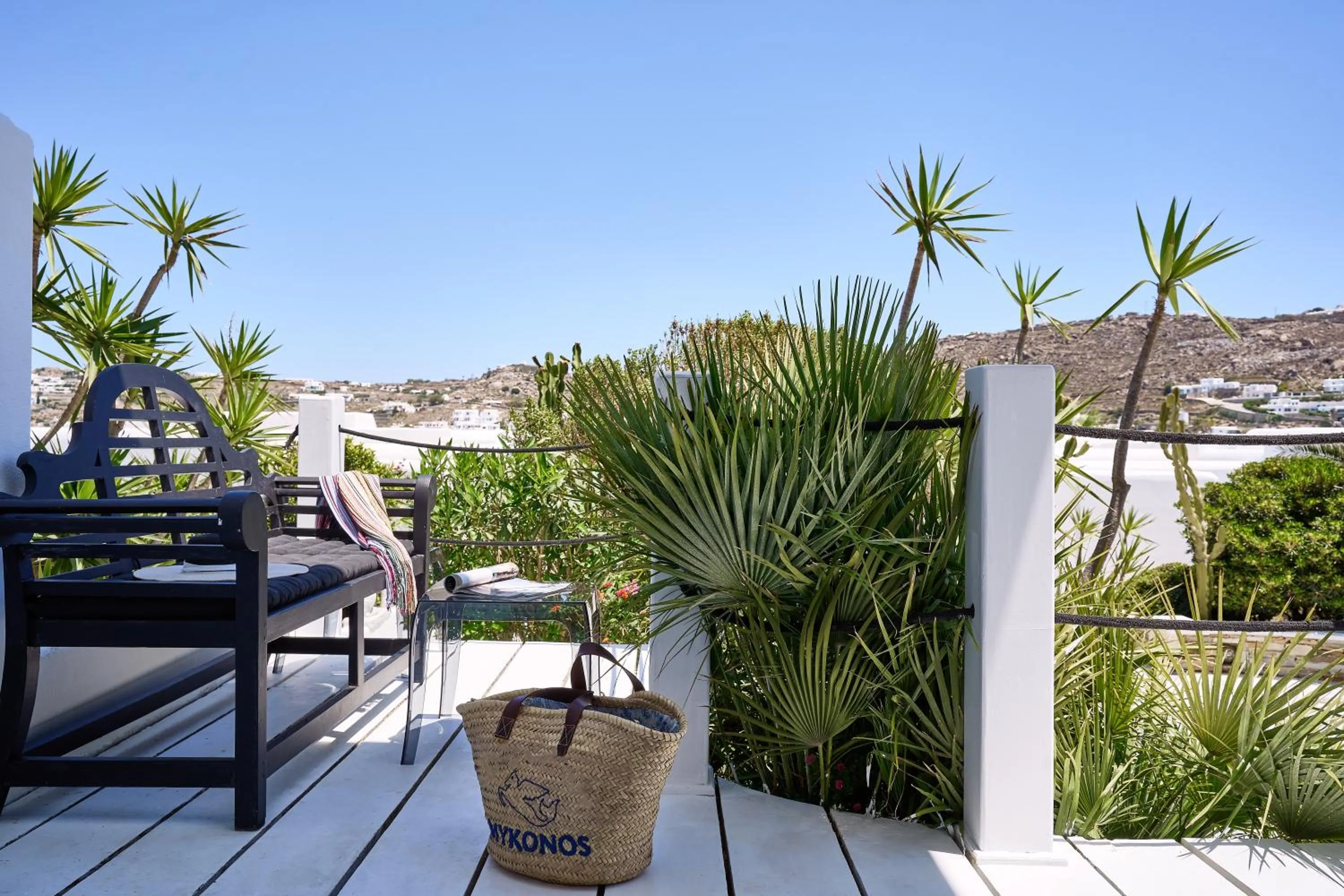 Balcony/Terrace in Kivotos Mykonos - Preferred Hotels & Resorts