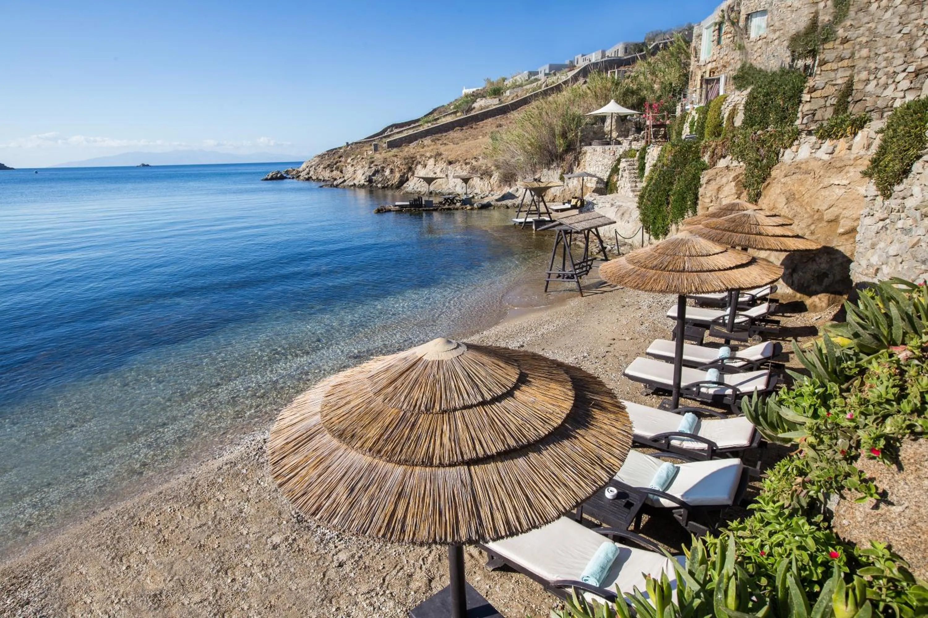 Beach in Kivotos Mykonos - Preferred Hotels & Resorts