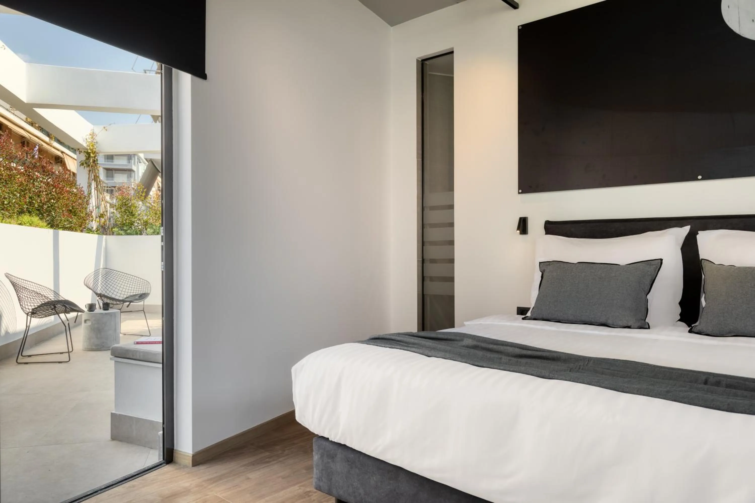 Balcony/Terrace, Bed in Koniama Acropolis