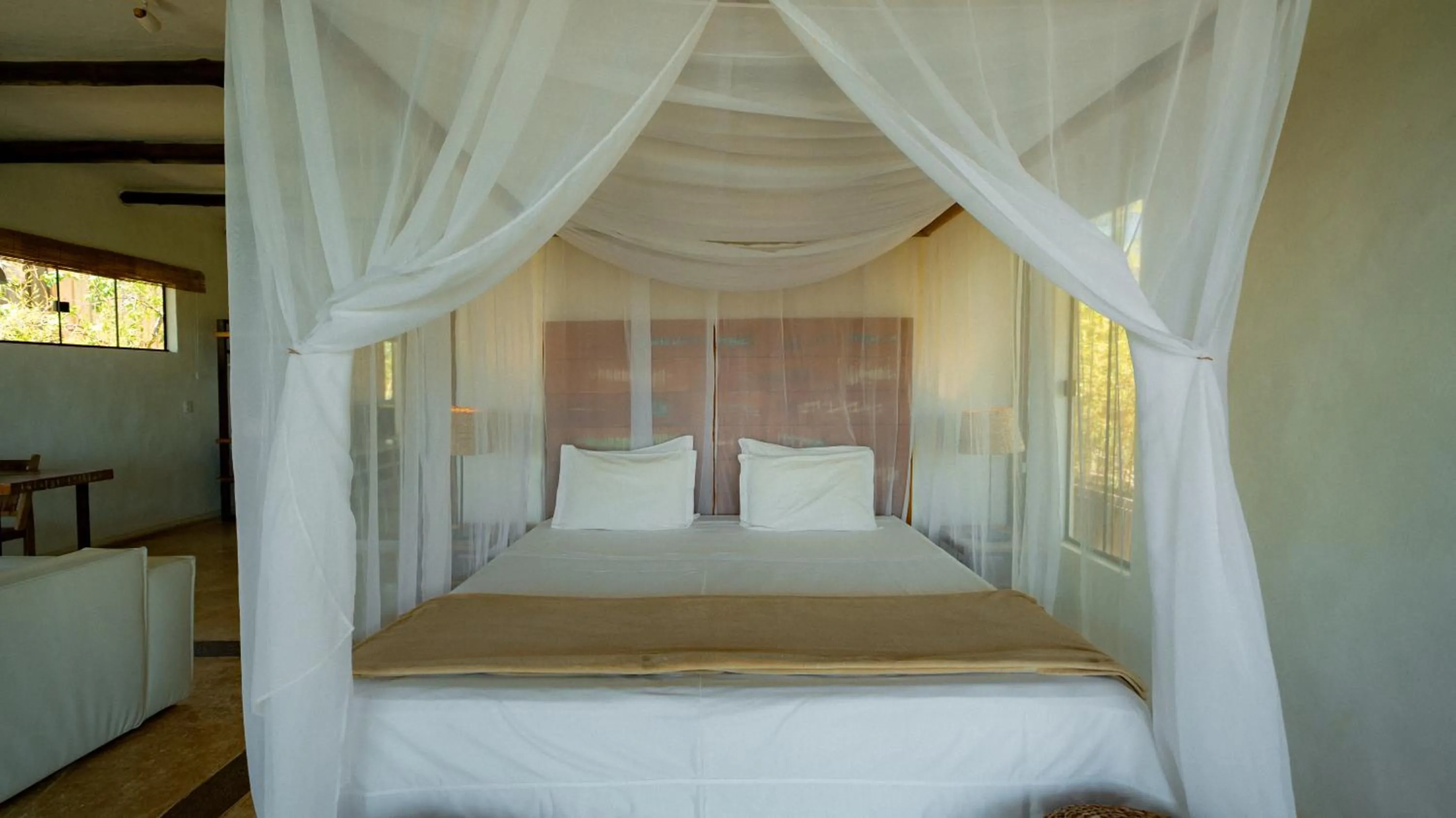 Bed in Baguá Bangalôs