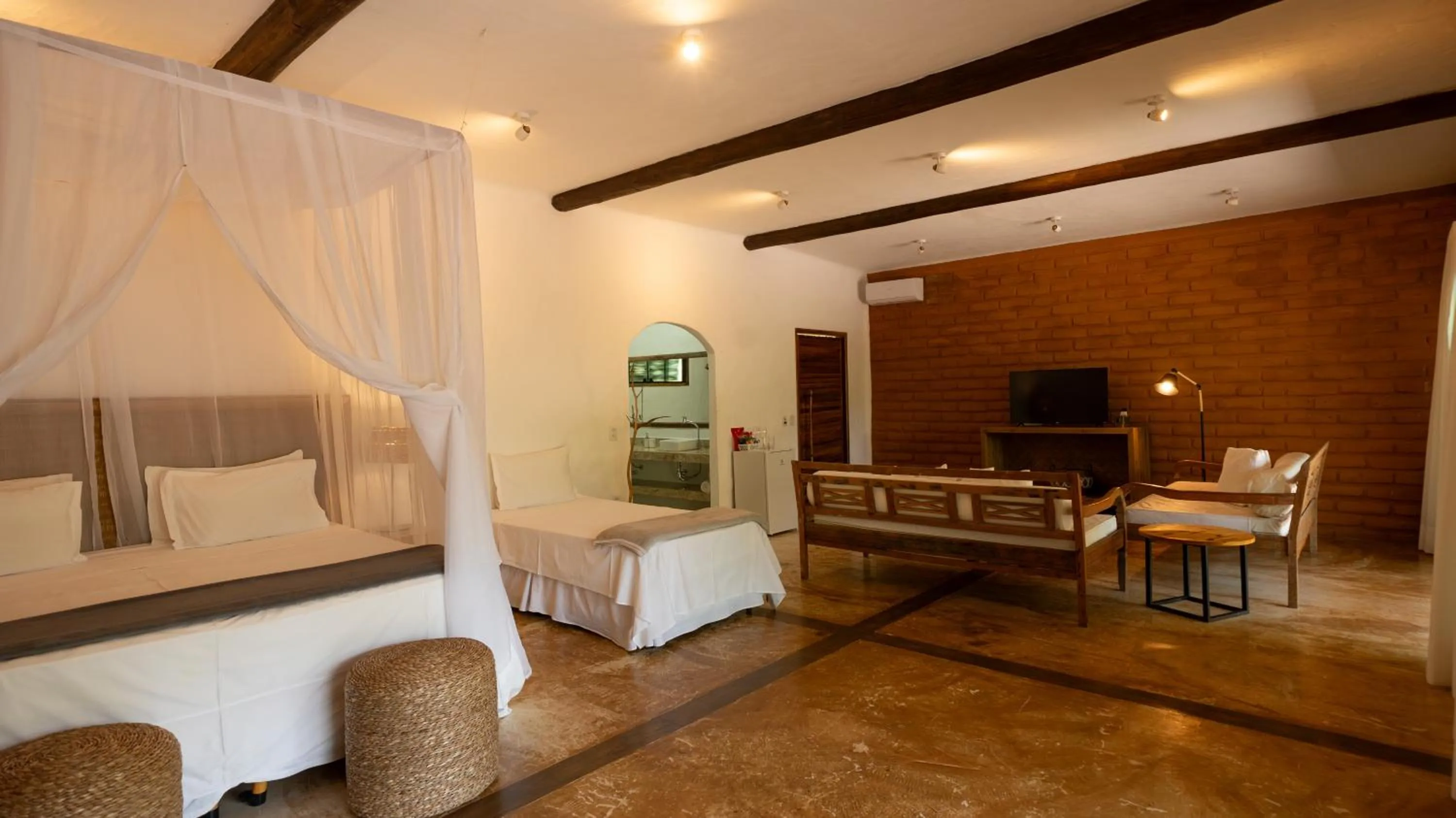 Bed in Baguá Bangalôs