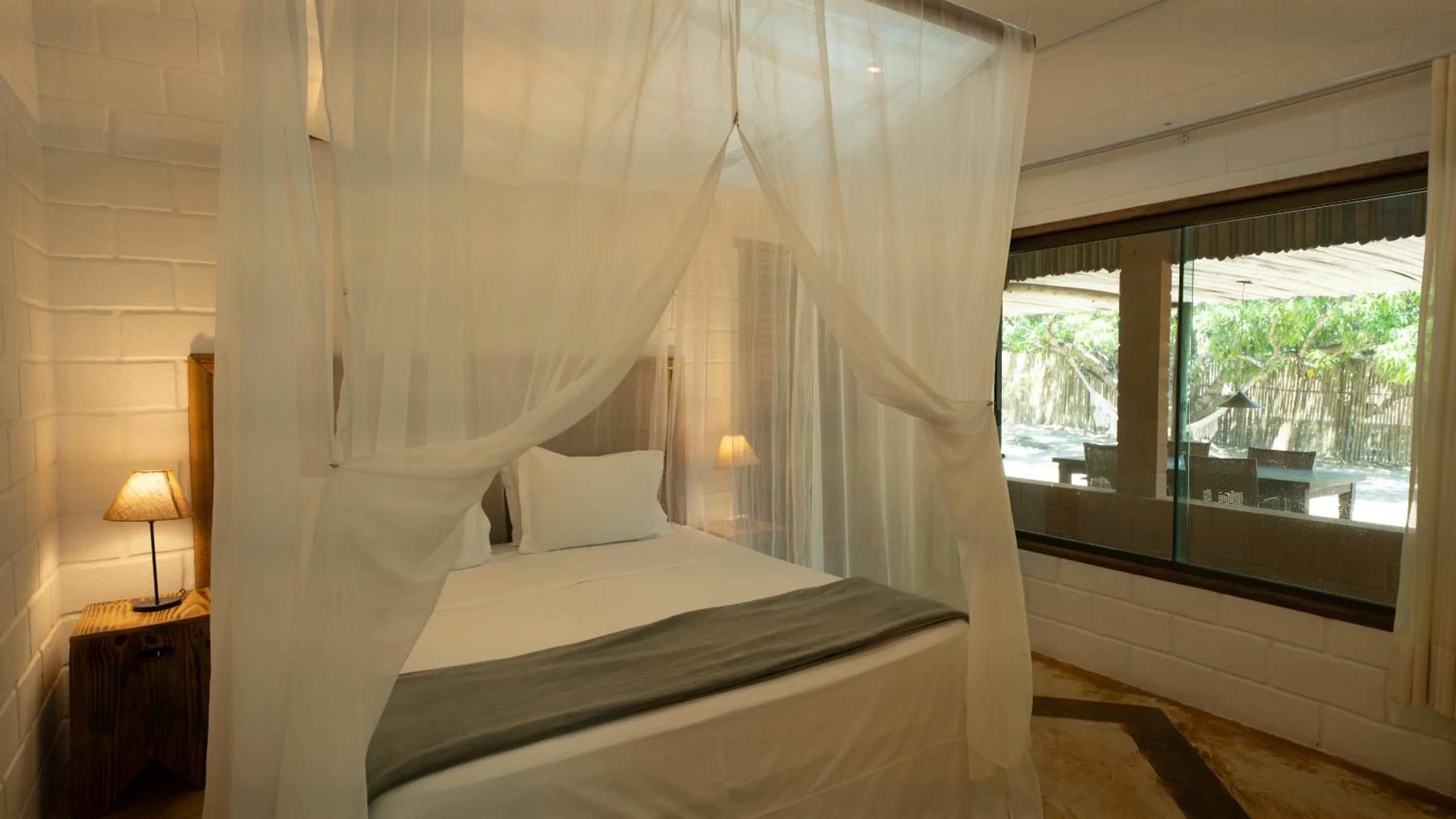 Bed in Baguá Bangalôs