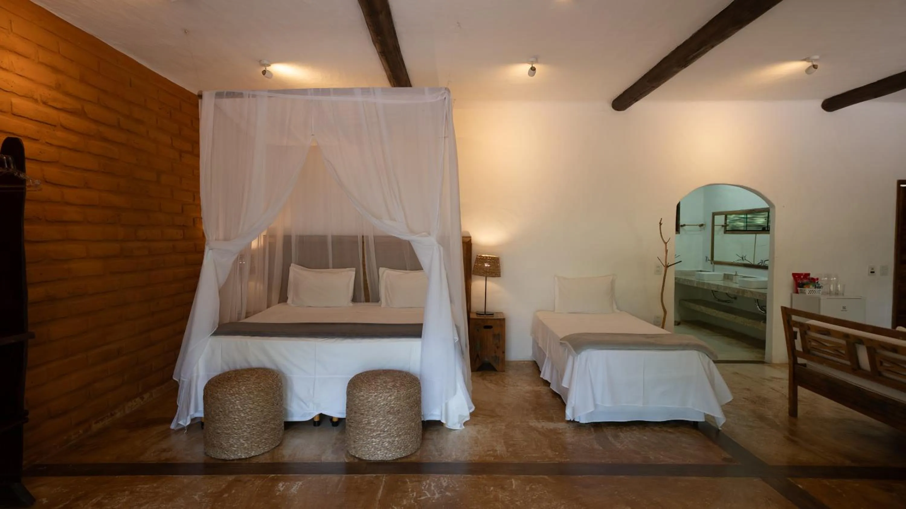 Bed in Baguá Bangalôs