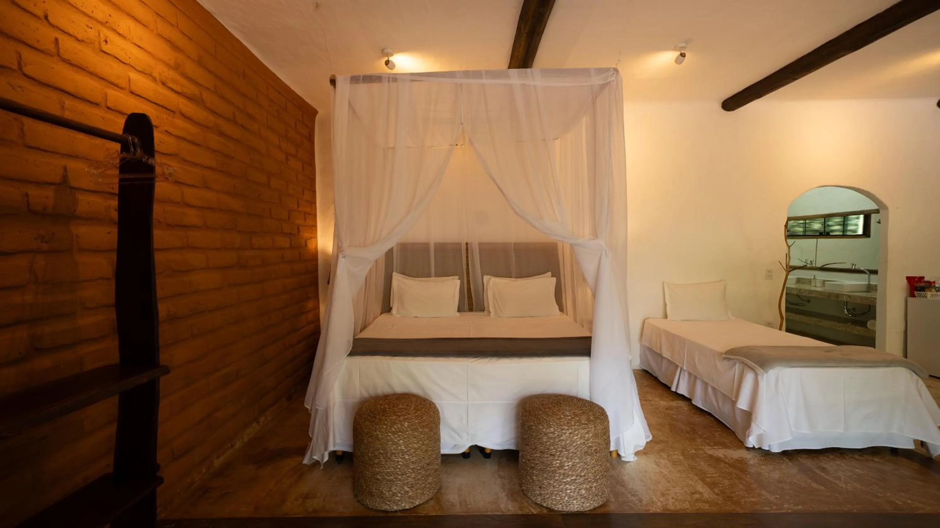 Bed in Baguá Bangalôs