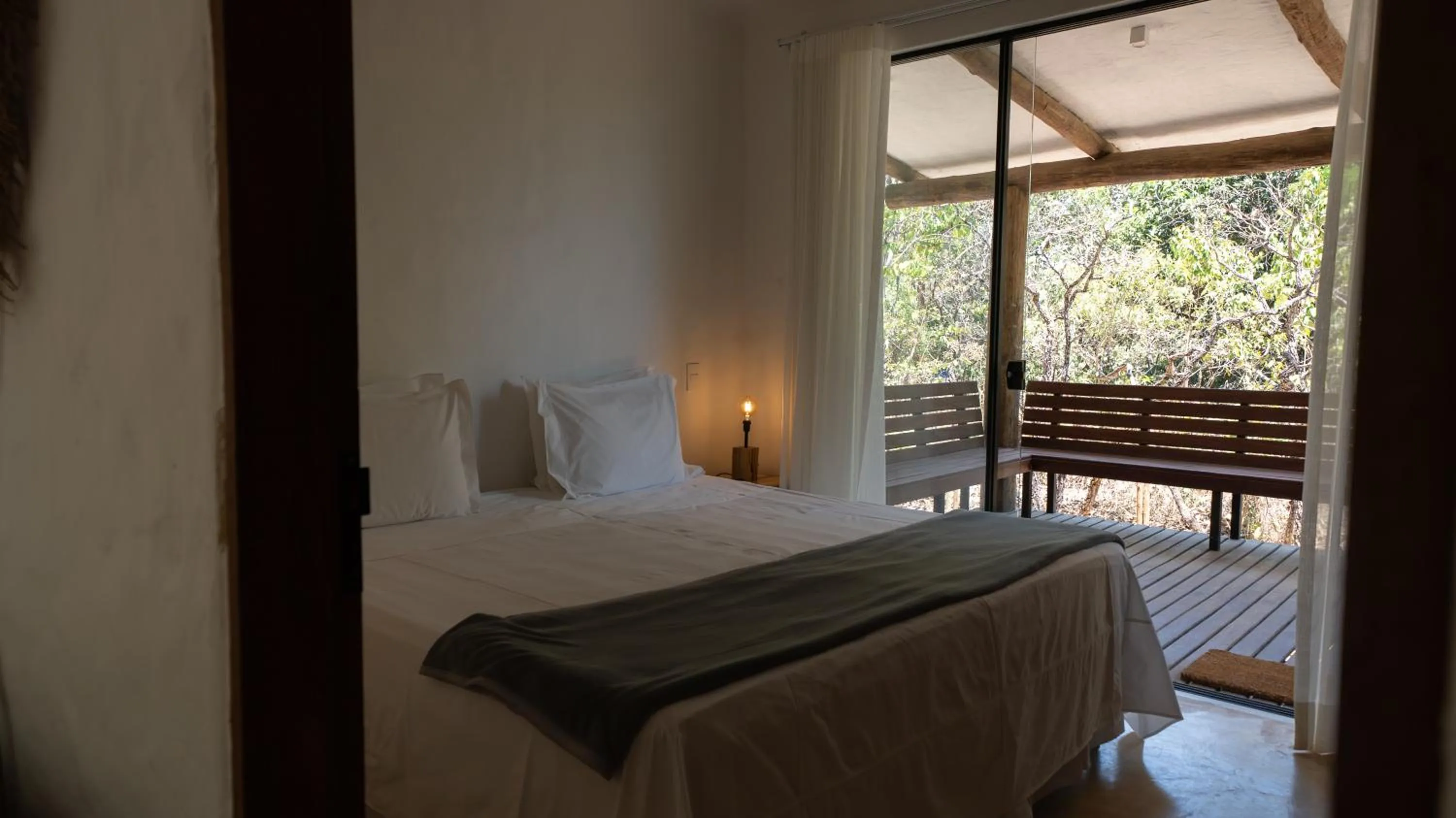 Bed in Baguá Bangalôs