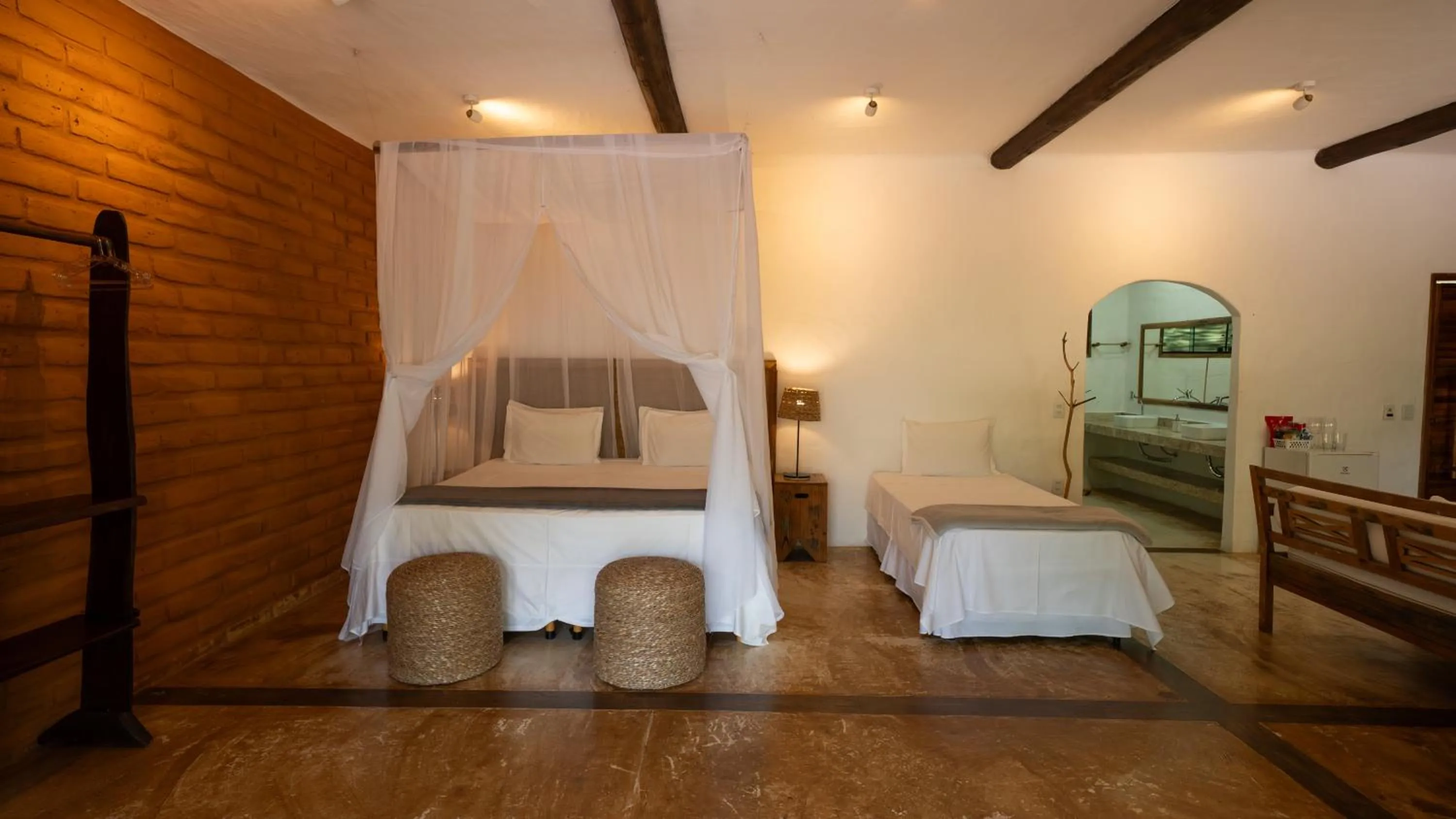 Bed in Baguá Bangalôs