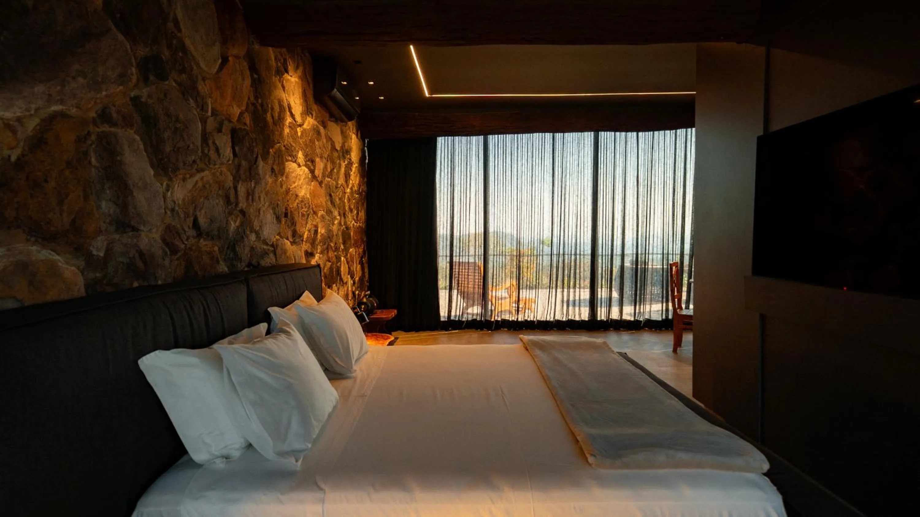 Bed in Baguá Bangalôs