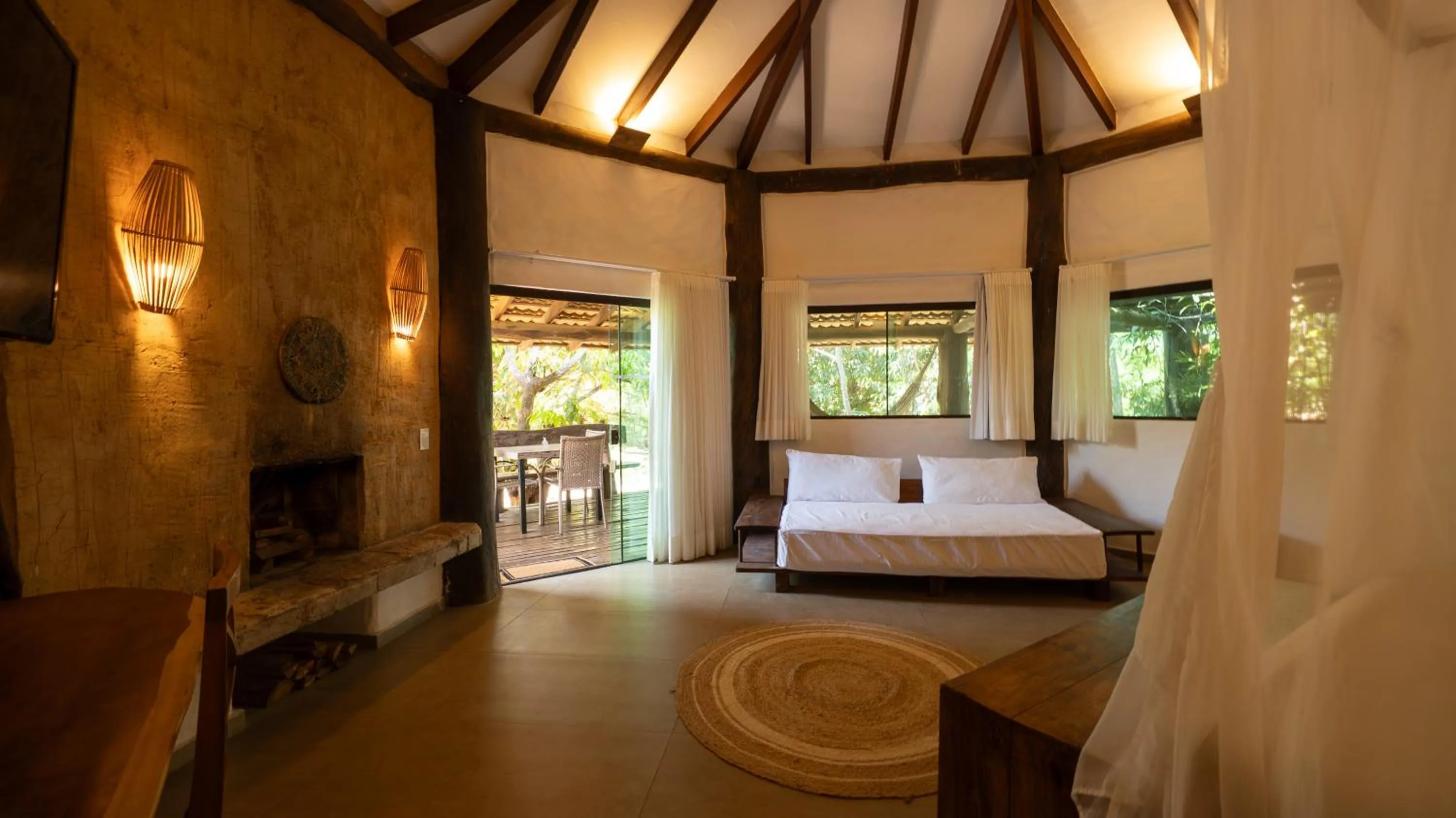Bed in Baguá Bangalôs