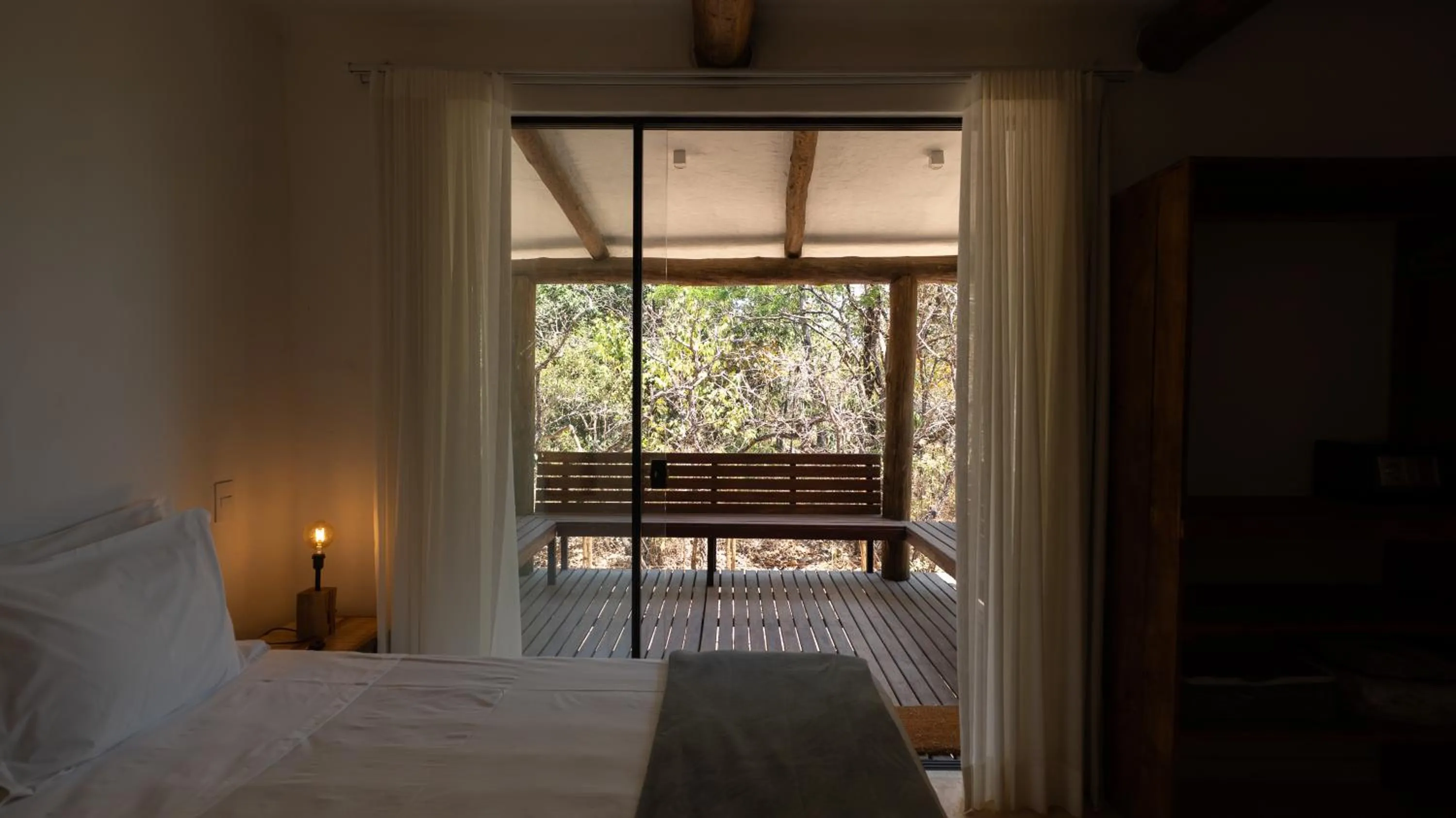 Bed in Baguá Bangalôs