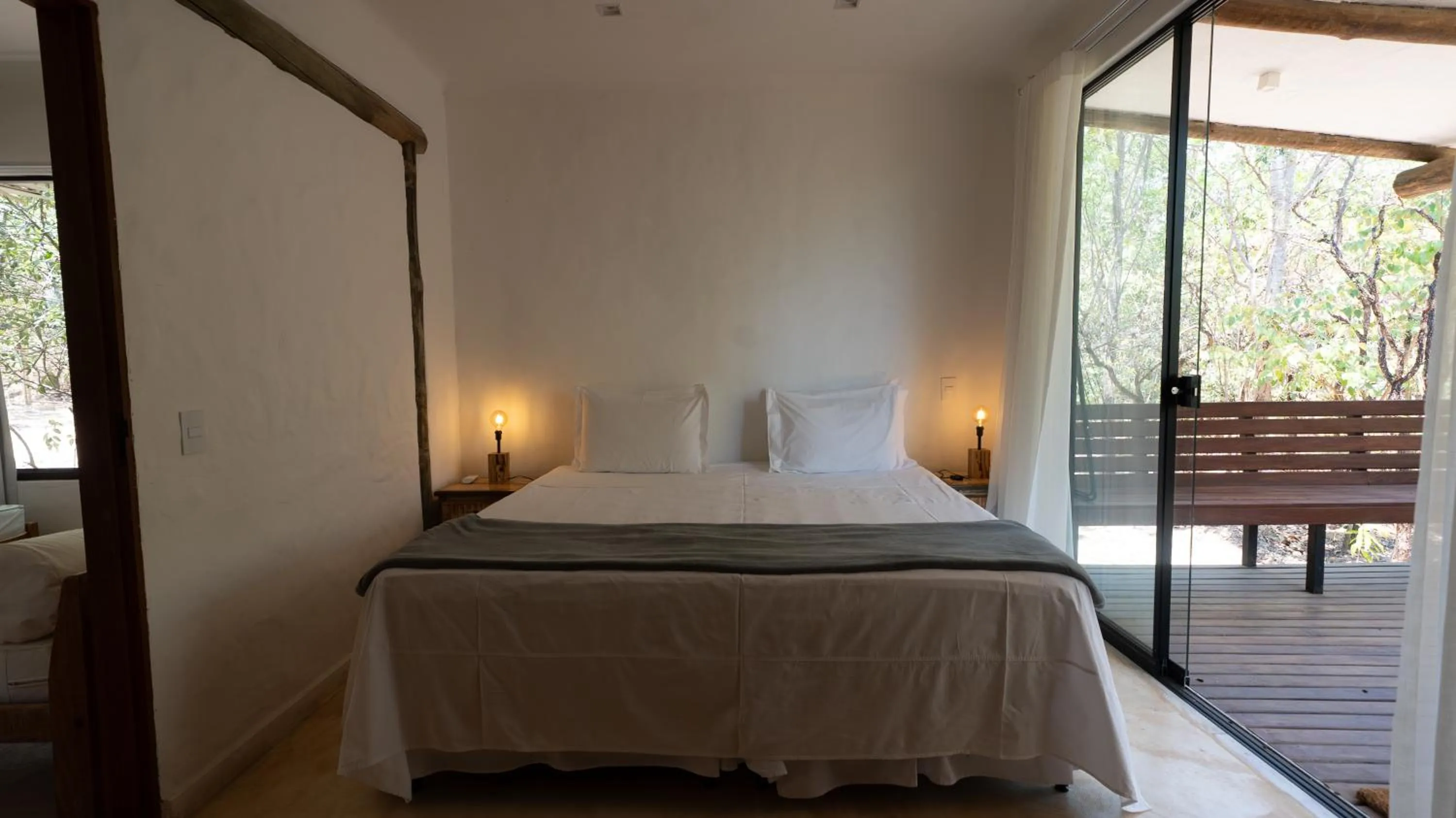 Bed in Baguá Bangalôs