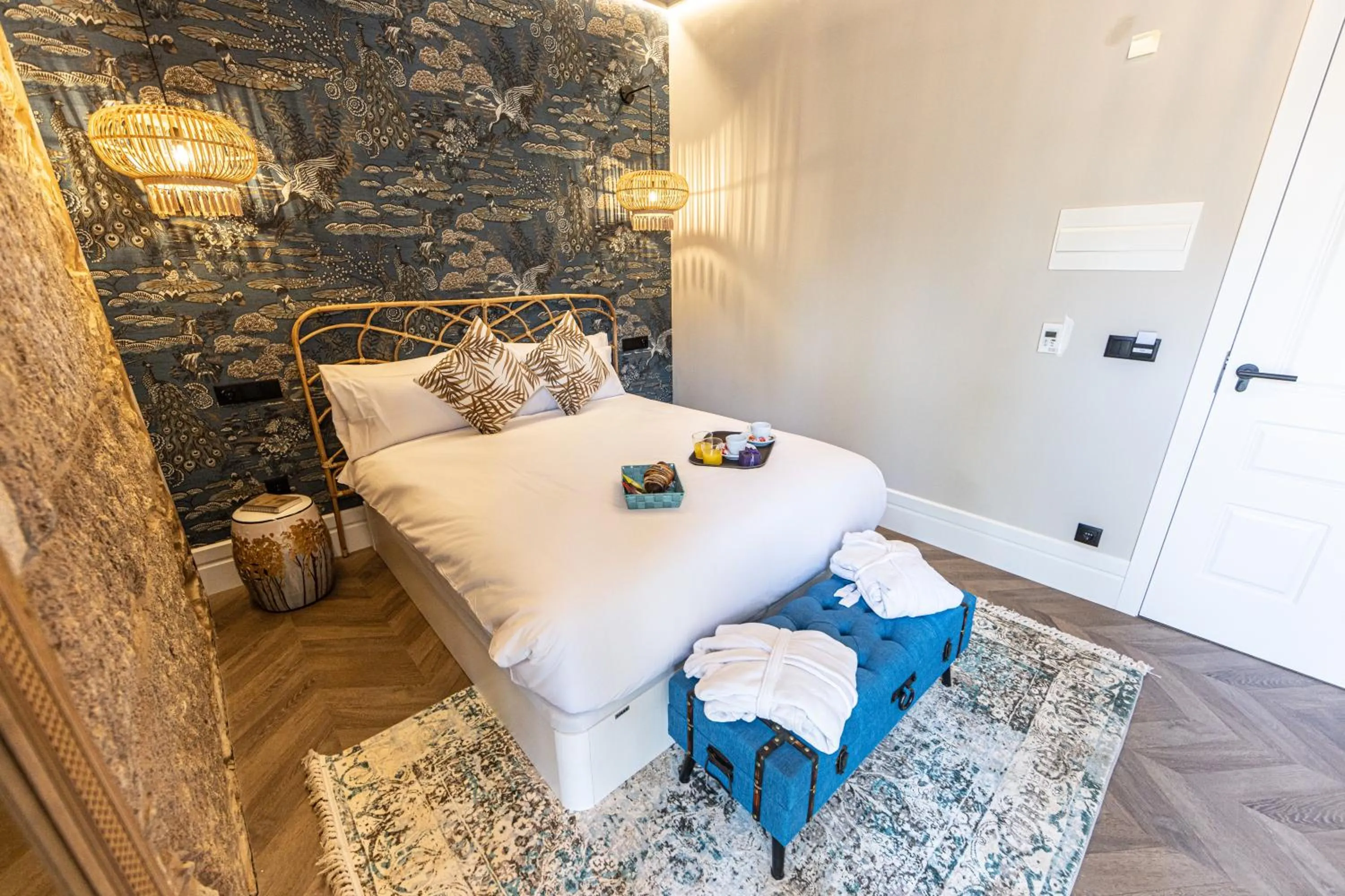 Bed in Hospedium Hotel Barómetro de Camariñas