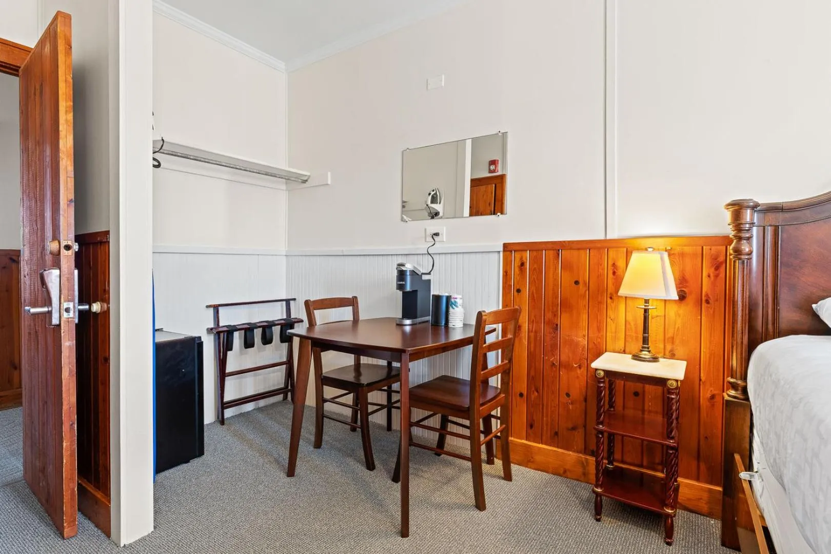 Seating area, Bed in Nags Head Beach Inn by KEES Vacations