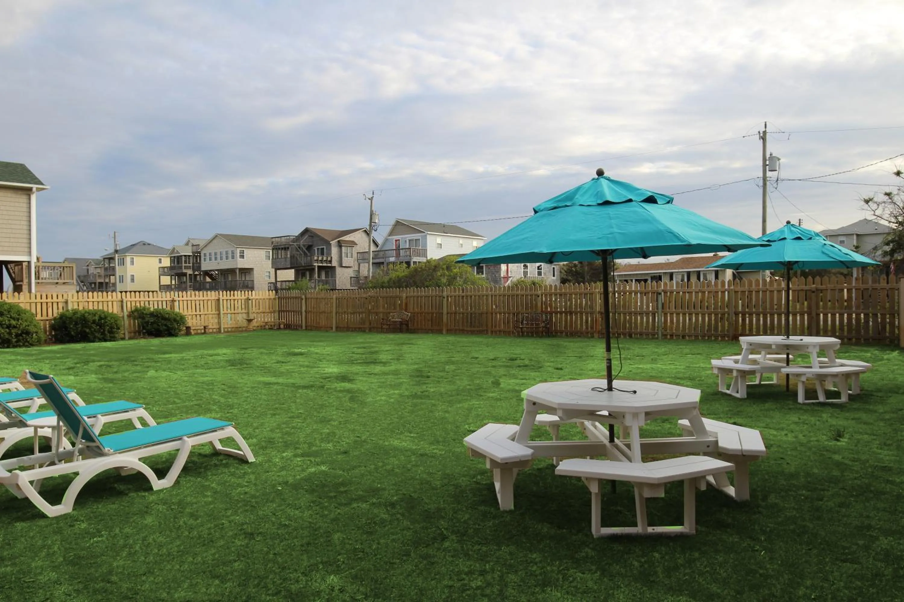 Property building in Nags Head Beach Inn by KEES Vacations