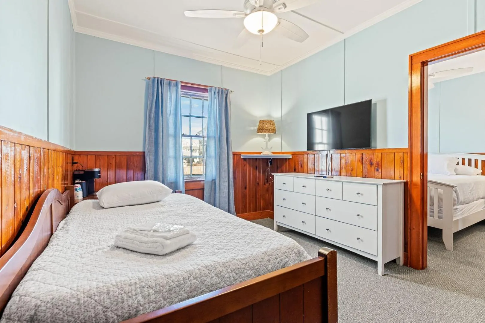 Bedroom, Bed in Nags Head Beach Inn by KEES Vacations