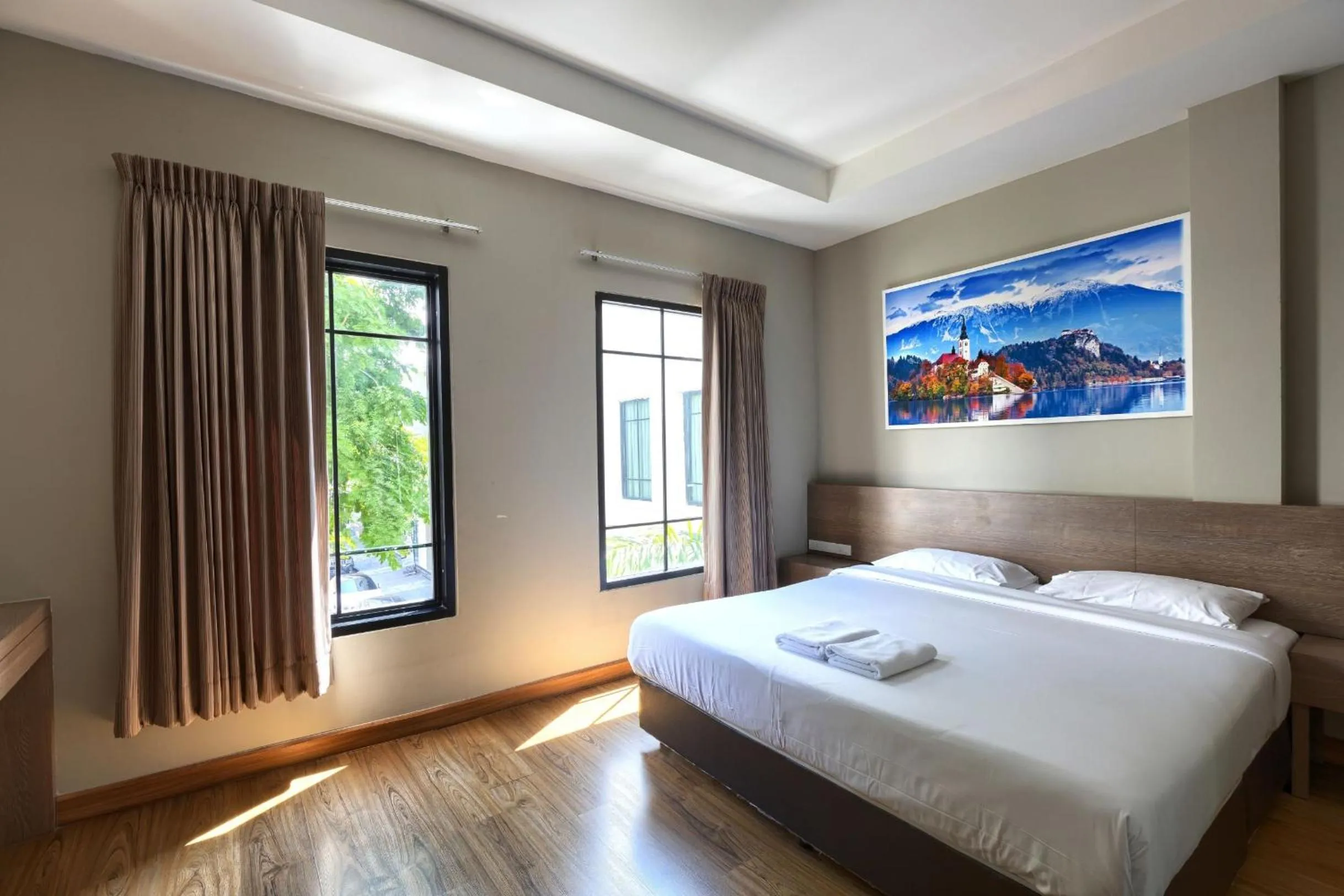 Bedroom, Bed in View Dee BKK Airport Residence