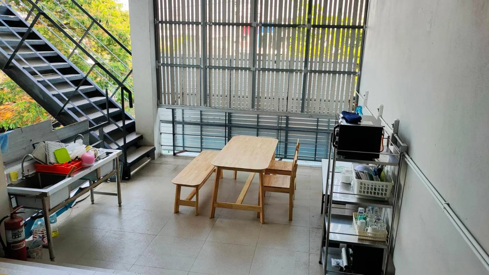 Kitchen or kitchenette in View Dee BKK Airport Residence