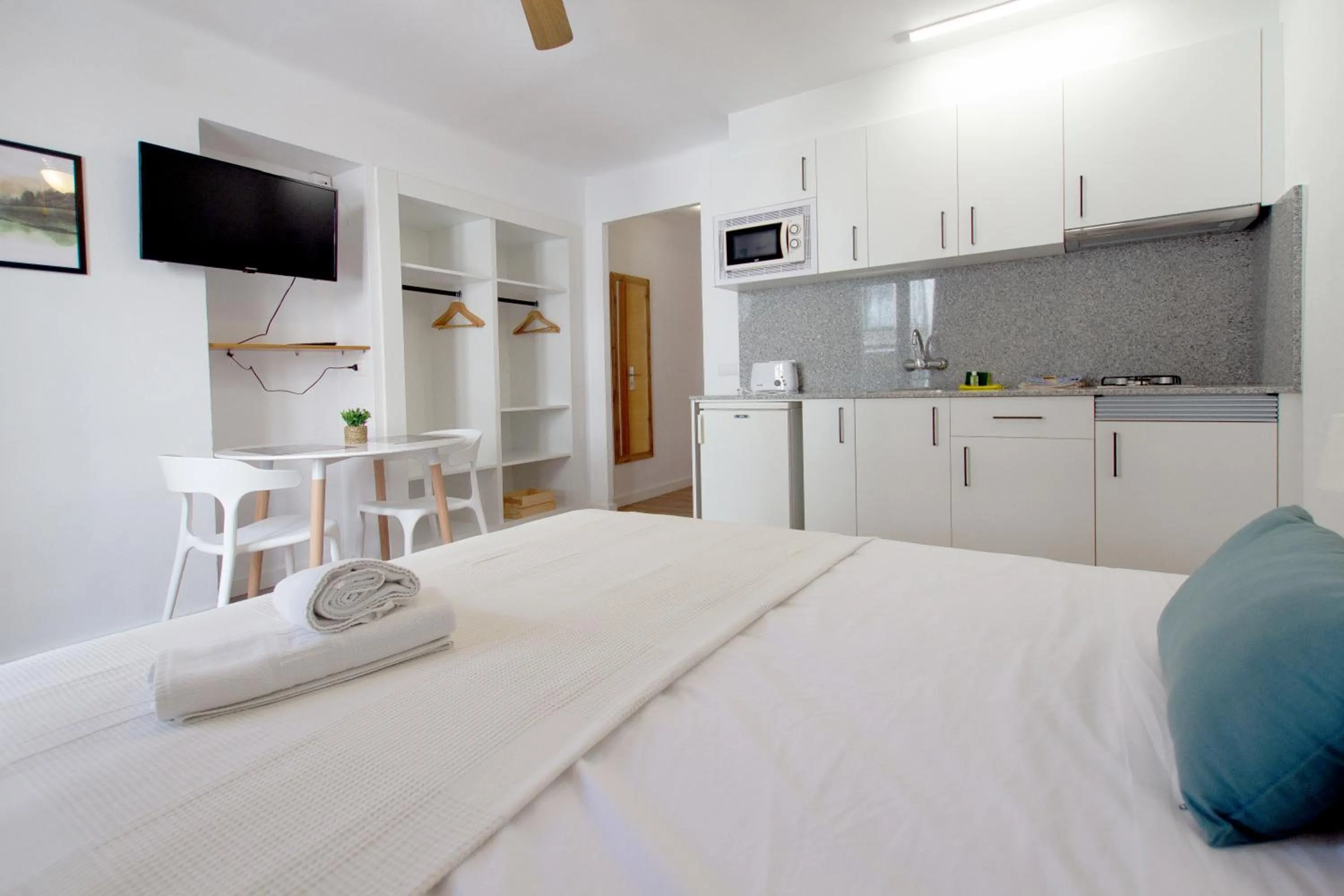 Bed in Apartamentos El Sol II