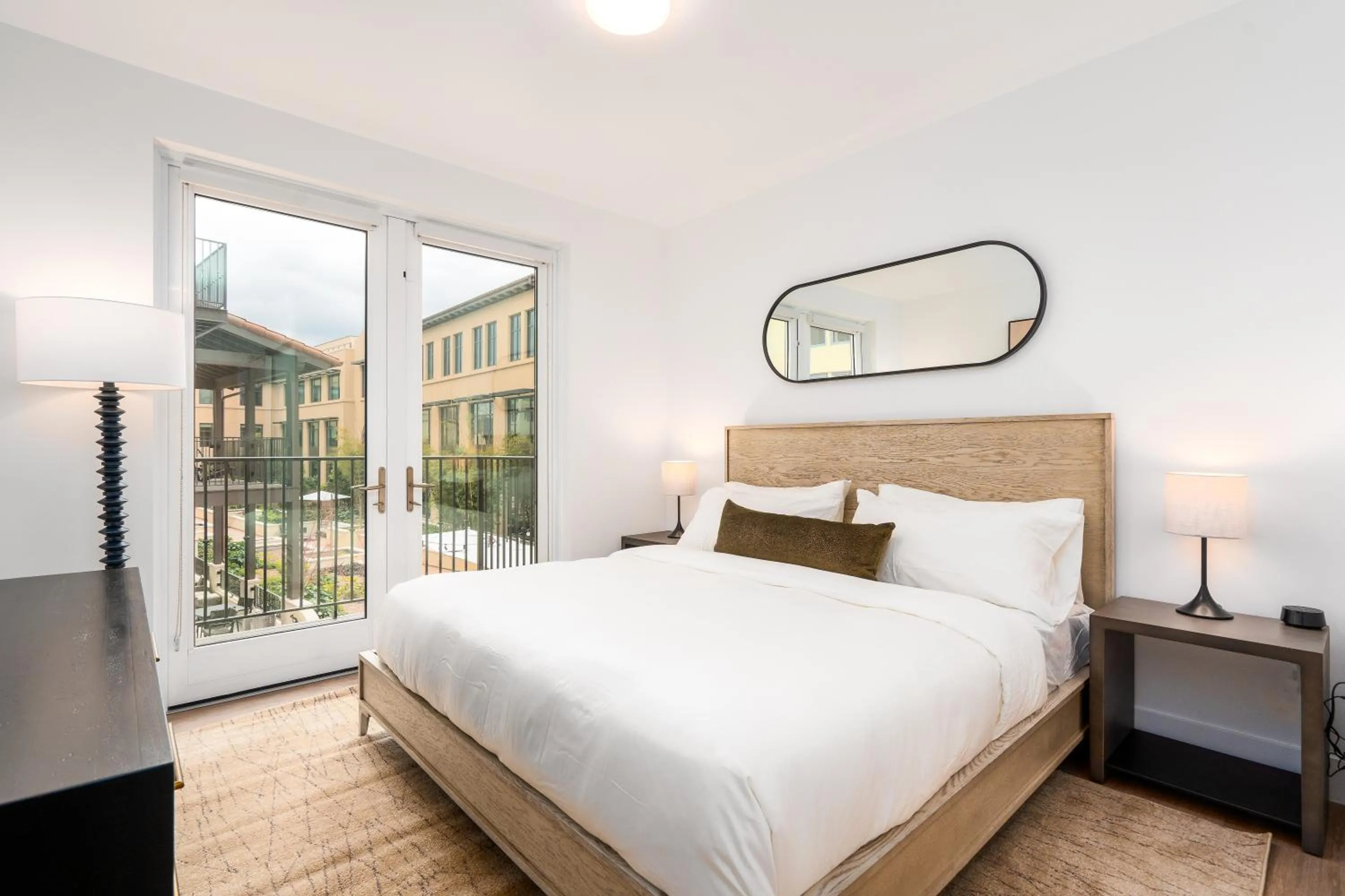 Bedroom, Bed in Mint House Menlo Park by Kasa