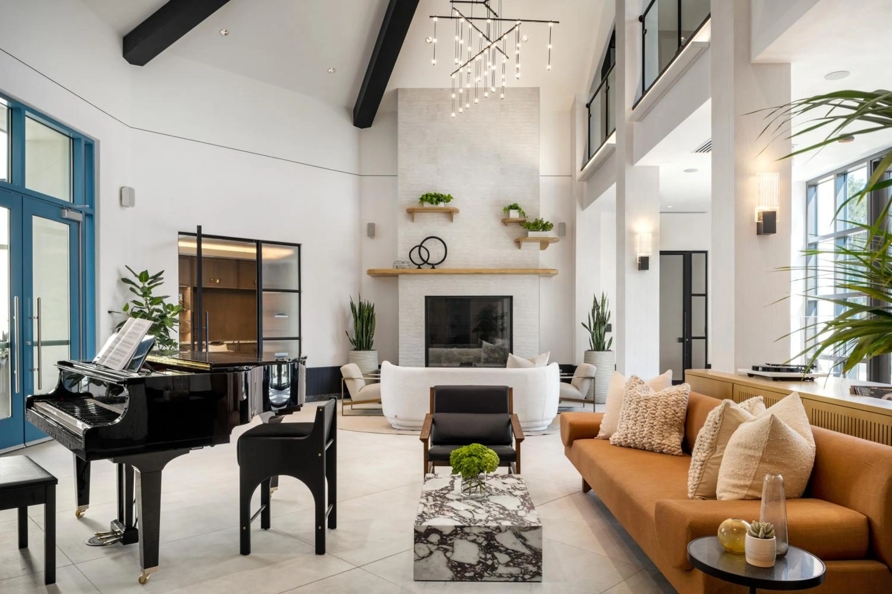 Living room in Mint House Menlo Park by Kasa