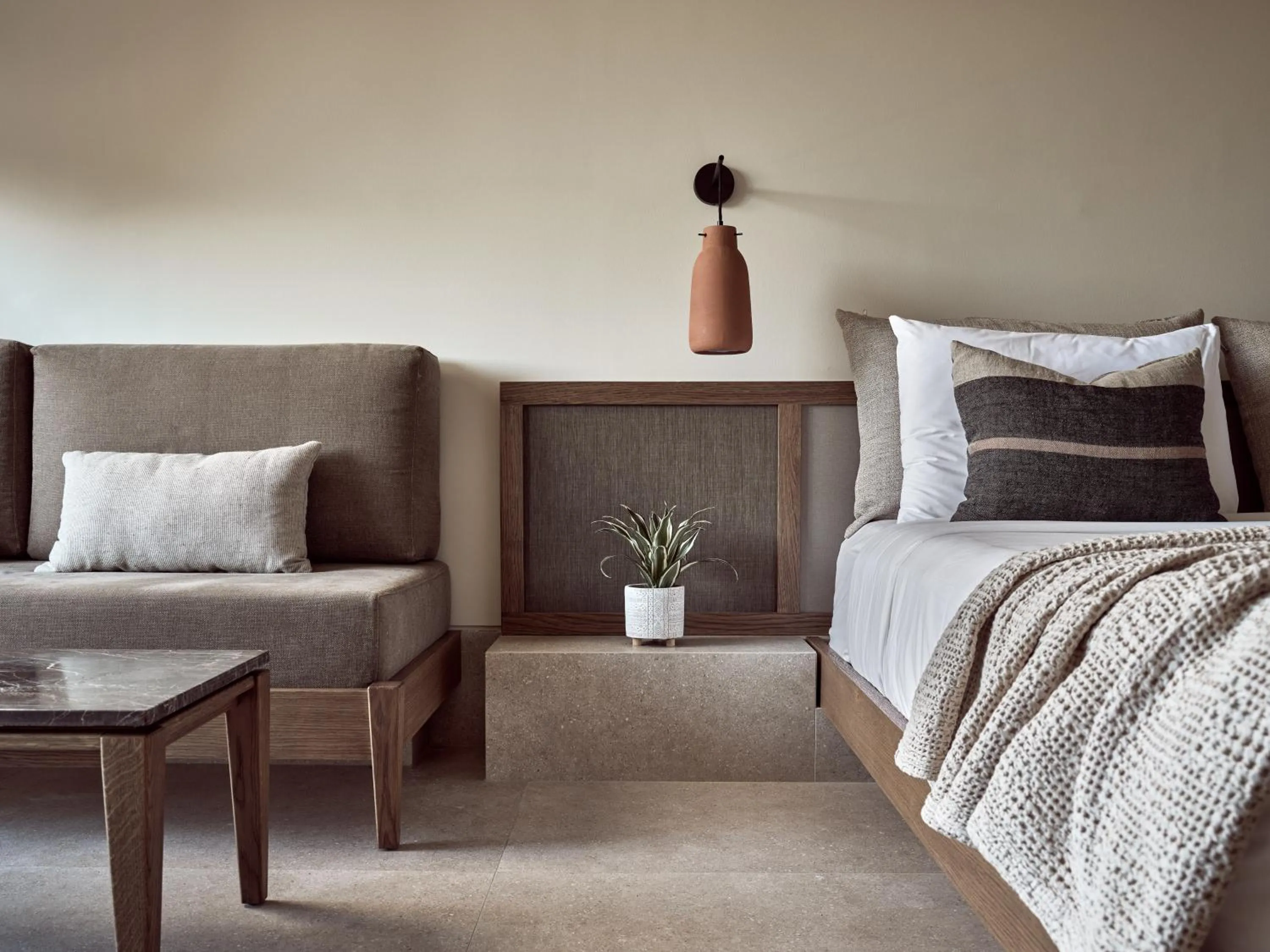 Seating area, Bed in Contessina Hotel