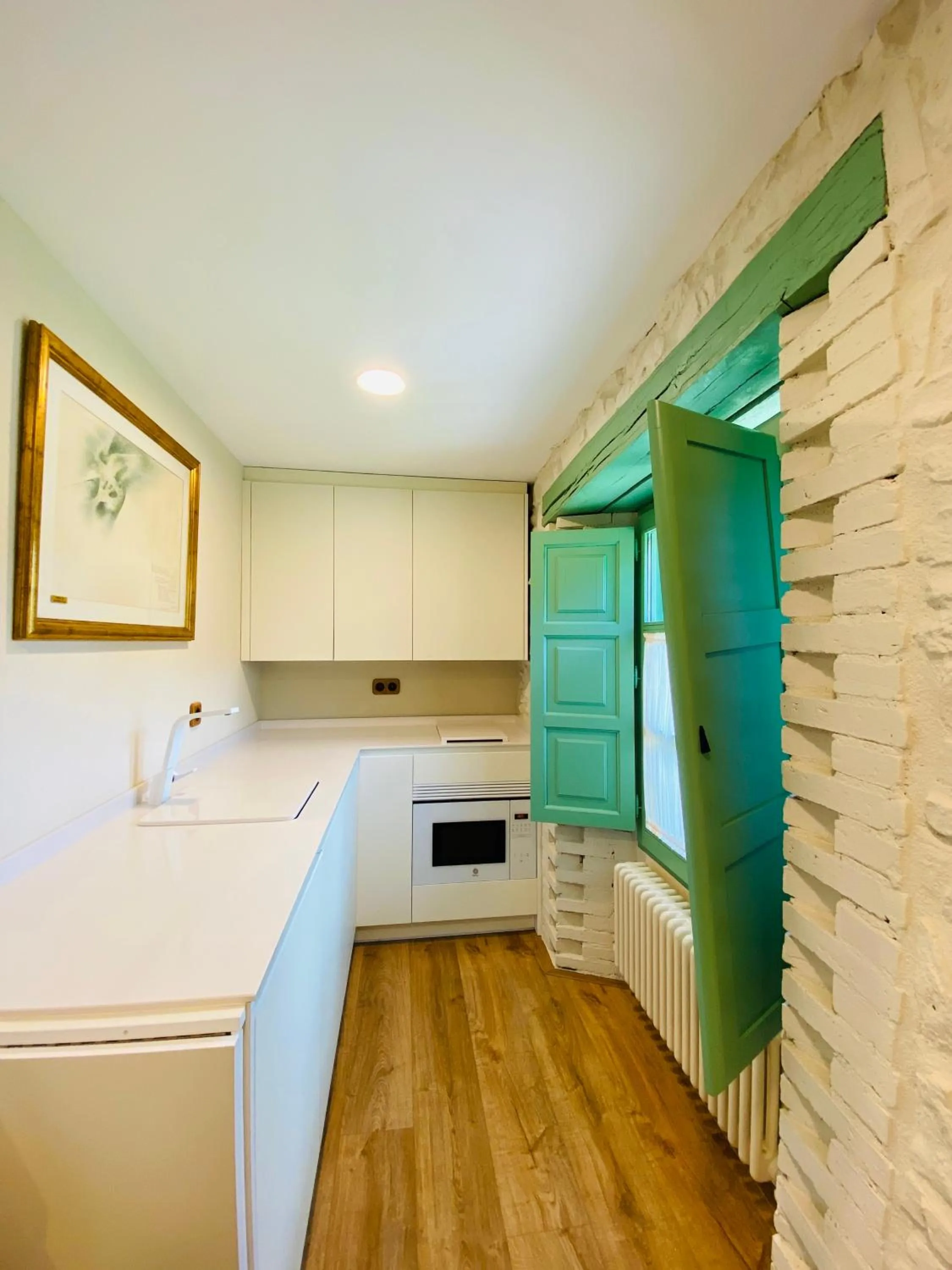 Kitchen or kitchenette in Posada La Torre de La Quintana