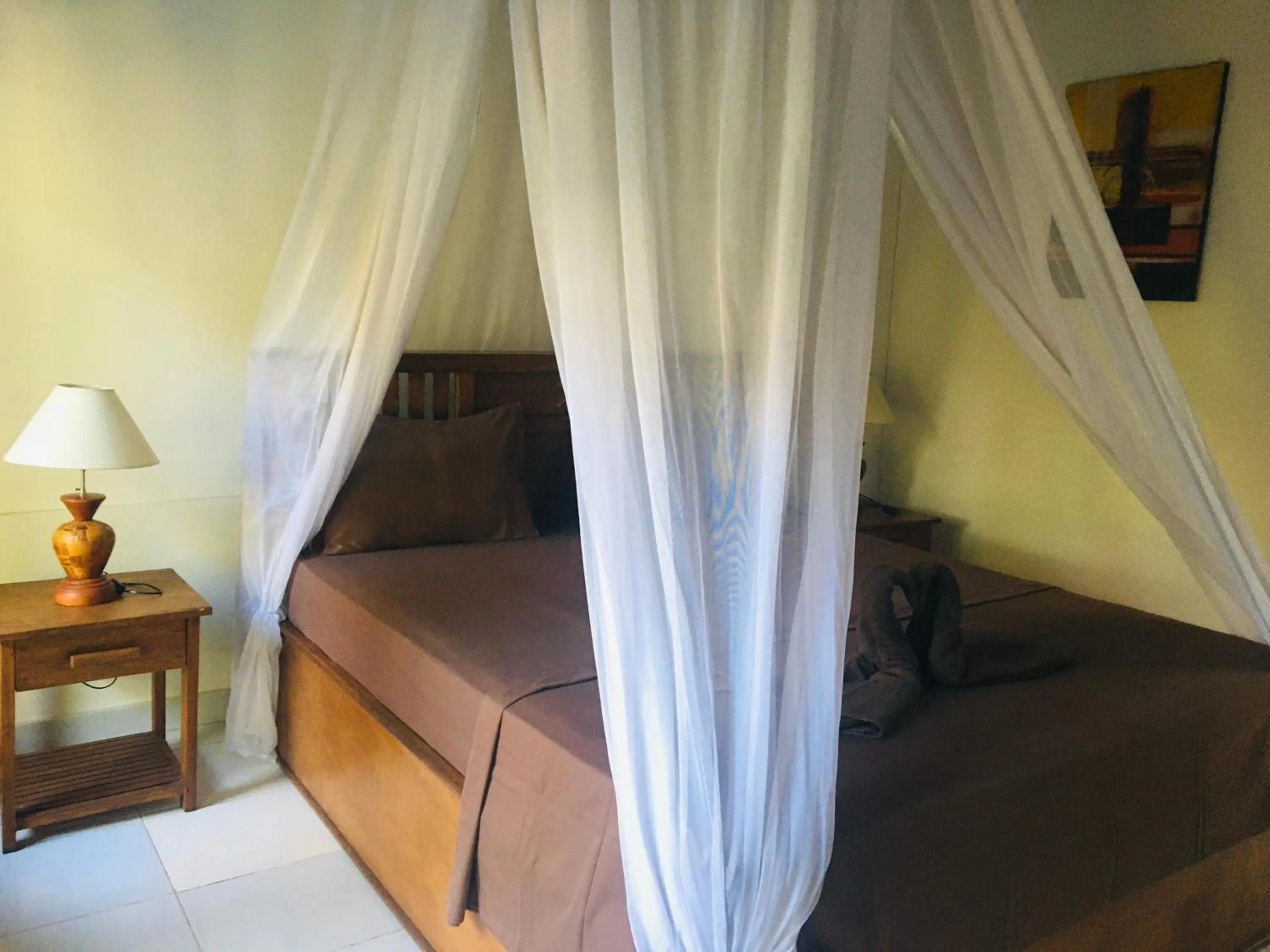 Bed in Puring Bungalows