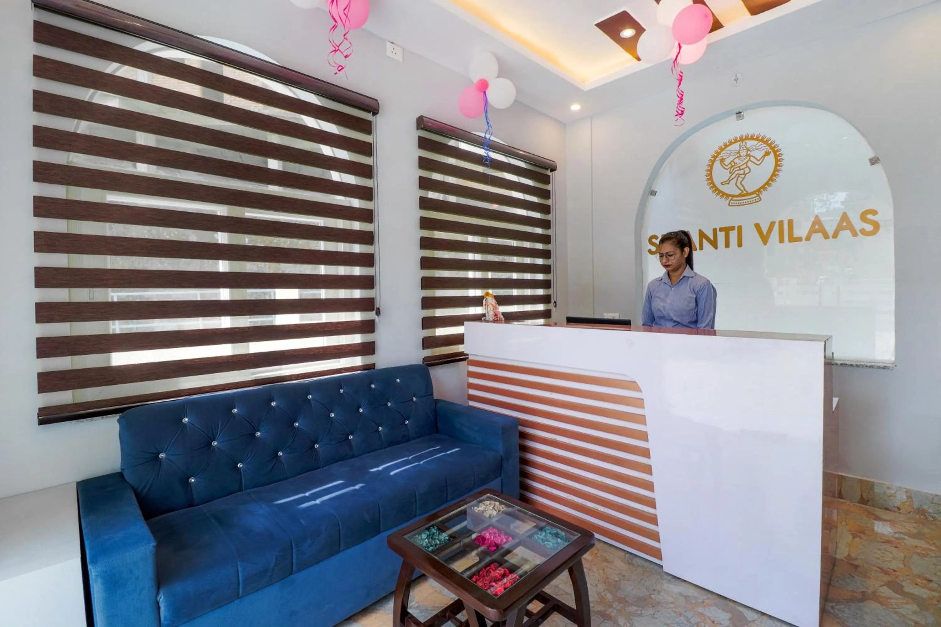 Facade/entrance in Shanti Vilaas